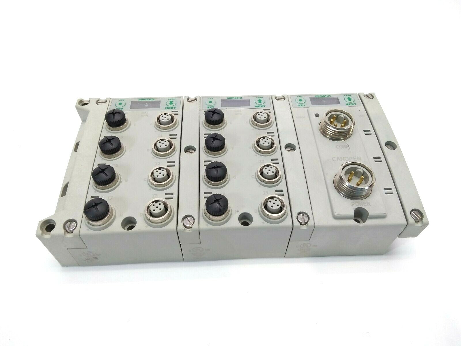 Asco Numatics G3 CANOPEN 240-291 Node & 240-206 240-205 I/O Modules w/ 240-184 - Used - Maverick Industrial Sales