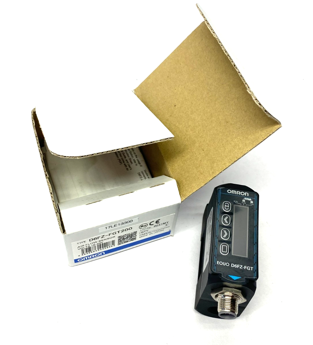 Omron D6FZ-FGT200 Digital Air Flow Sensor 11-Segment Display, 12-24V - New – Open box - Maverick Industrial Sales