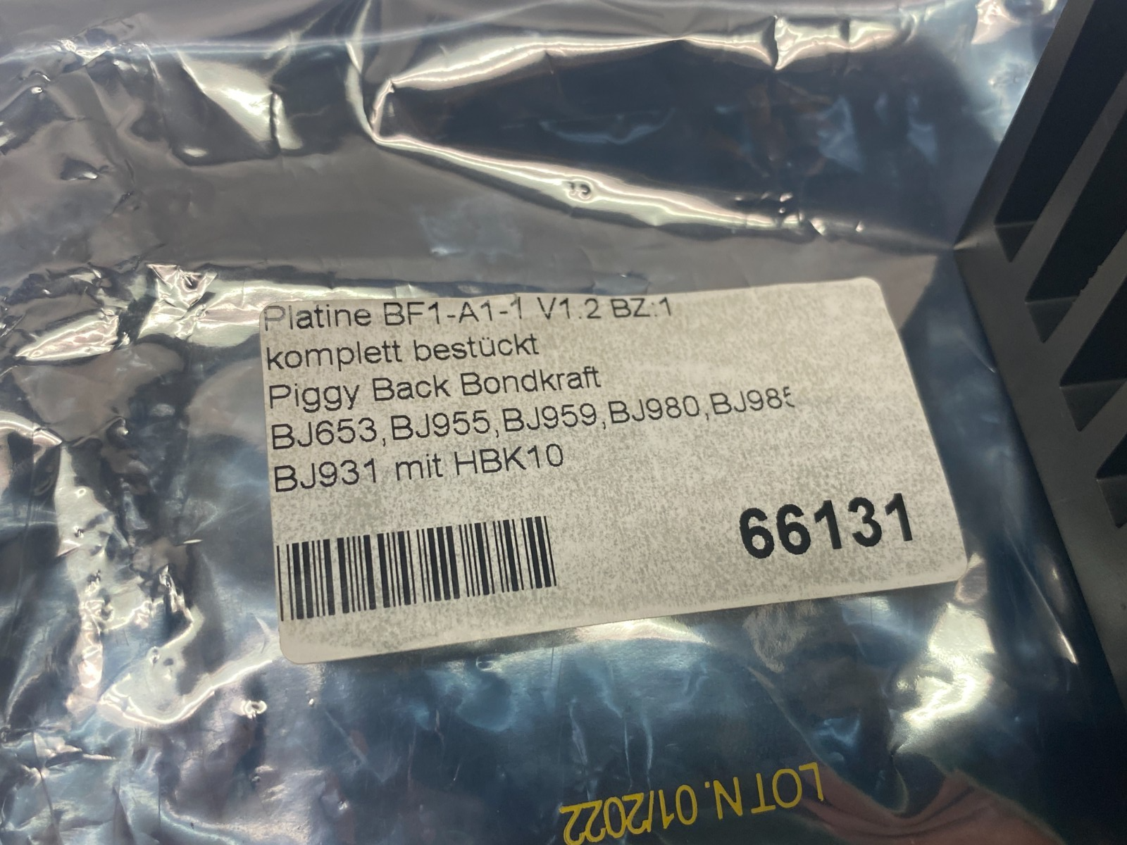 Hesse 3705660102.010 Piggyback Module for Bondjet BF1-A1-1 V1.1 BZ:1 - New – Open box - Maverick Industrial Sales