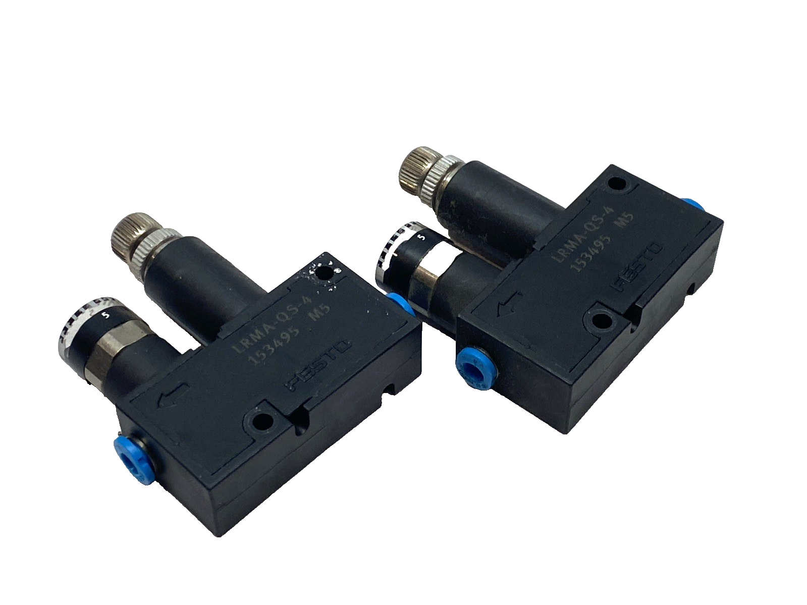 Festo LRMA-QS-4 Mini Pressure Regulator 1-8 Bar Gauge 153495 LOT OF 2 - Maverick Industrial Sales