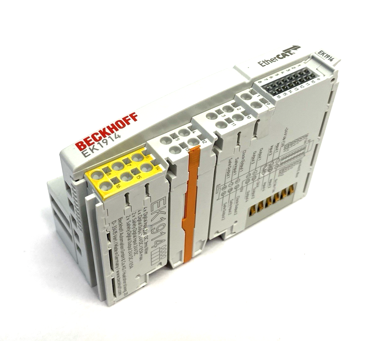 EK1914 | Beckhoff EtherCAT Coupler with Integrated Digital Standard & Safety I/Os - Used - Maverick Industrial Sales