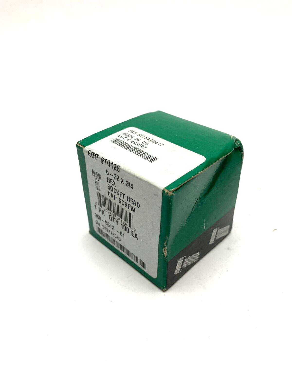 Decorah 360-5612-61 Socket Head Cap Screw SHCS 6-32 x 3/4" BOX OF 100 - New - Maverick Industrial Sales