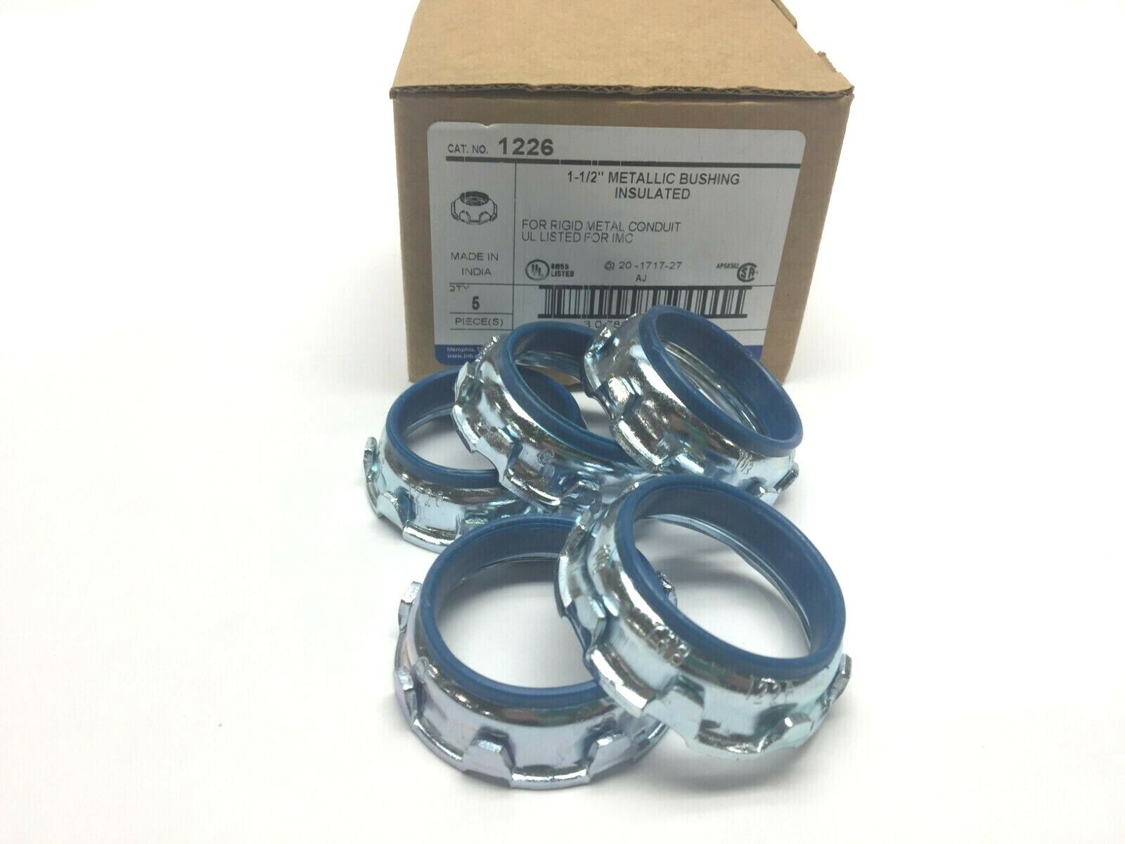 1226 | Thomas and Betts 1-1/2" Metallic Bushing Box of 5 - New - Maverick Industrial Sales