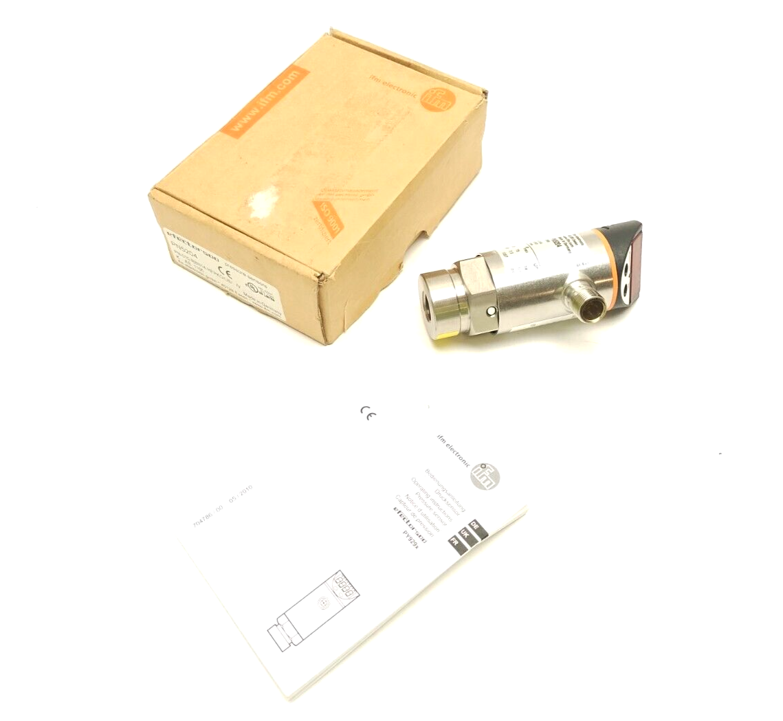 ifm PN5204 Pressure Sensor w/ Display PN-010-RBN14-HFPKG/US/ /V - New – Open box - Maverick Industrial Sales