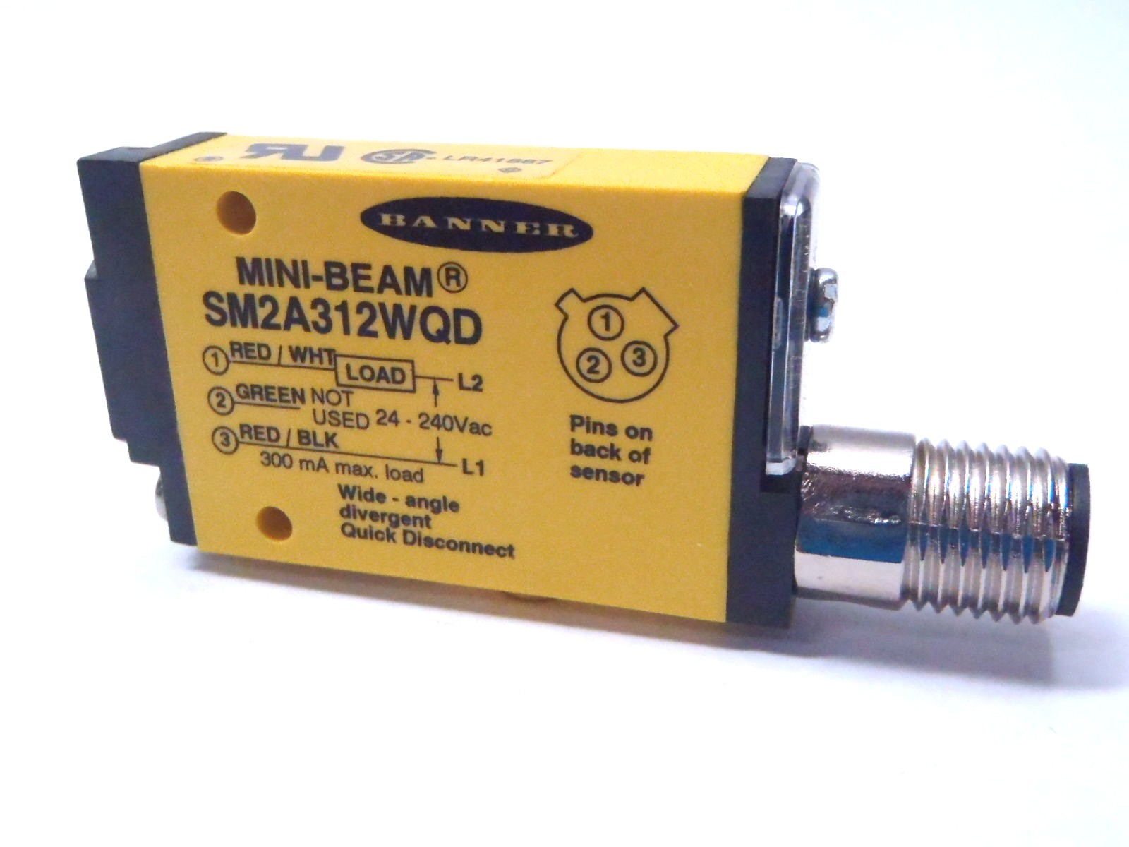 26893 SM2A312WQD | Banner SM2A312WQD MINI-BEAM Divergent Diffuse 26893 - New – Open box - Maverick Industrial Sales