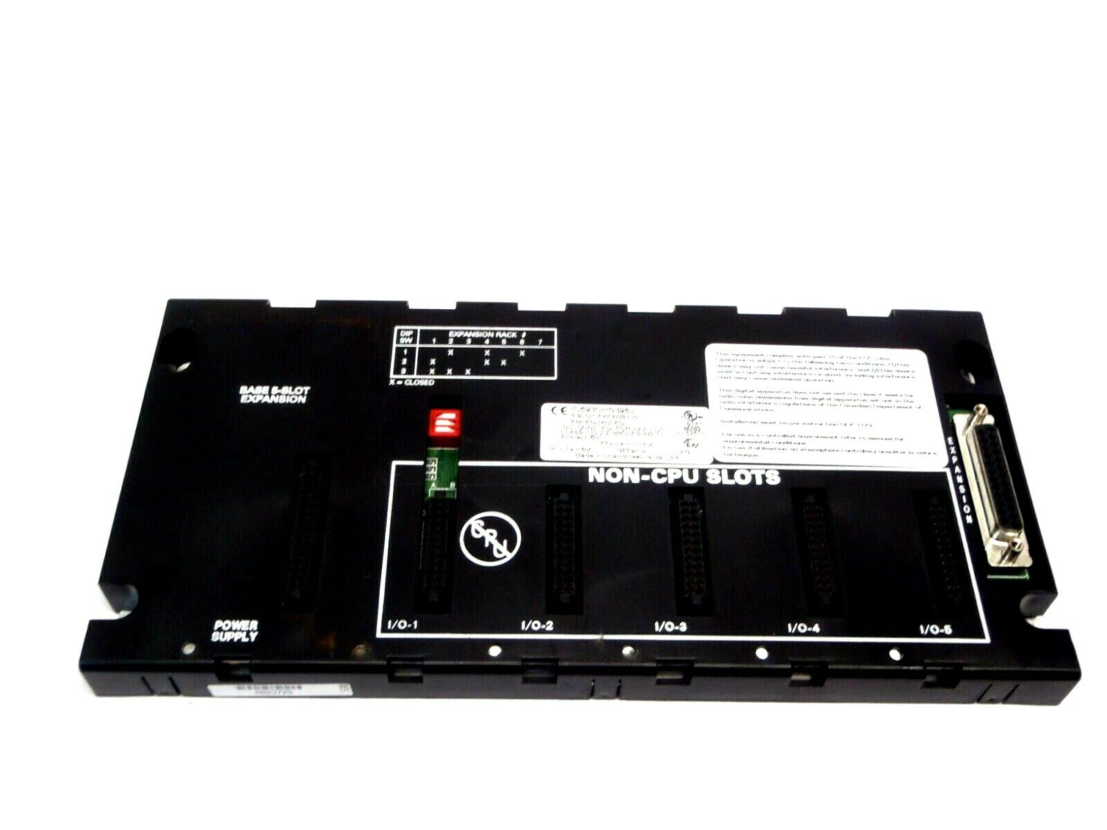 IC693CHS398J | GE Fanuc 5 Slot Expansion Module PLC Base EMI Enhanced - Used - Maverick Industrial Sales