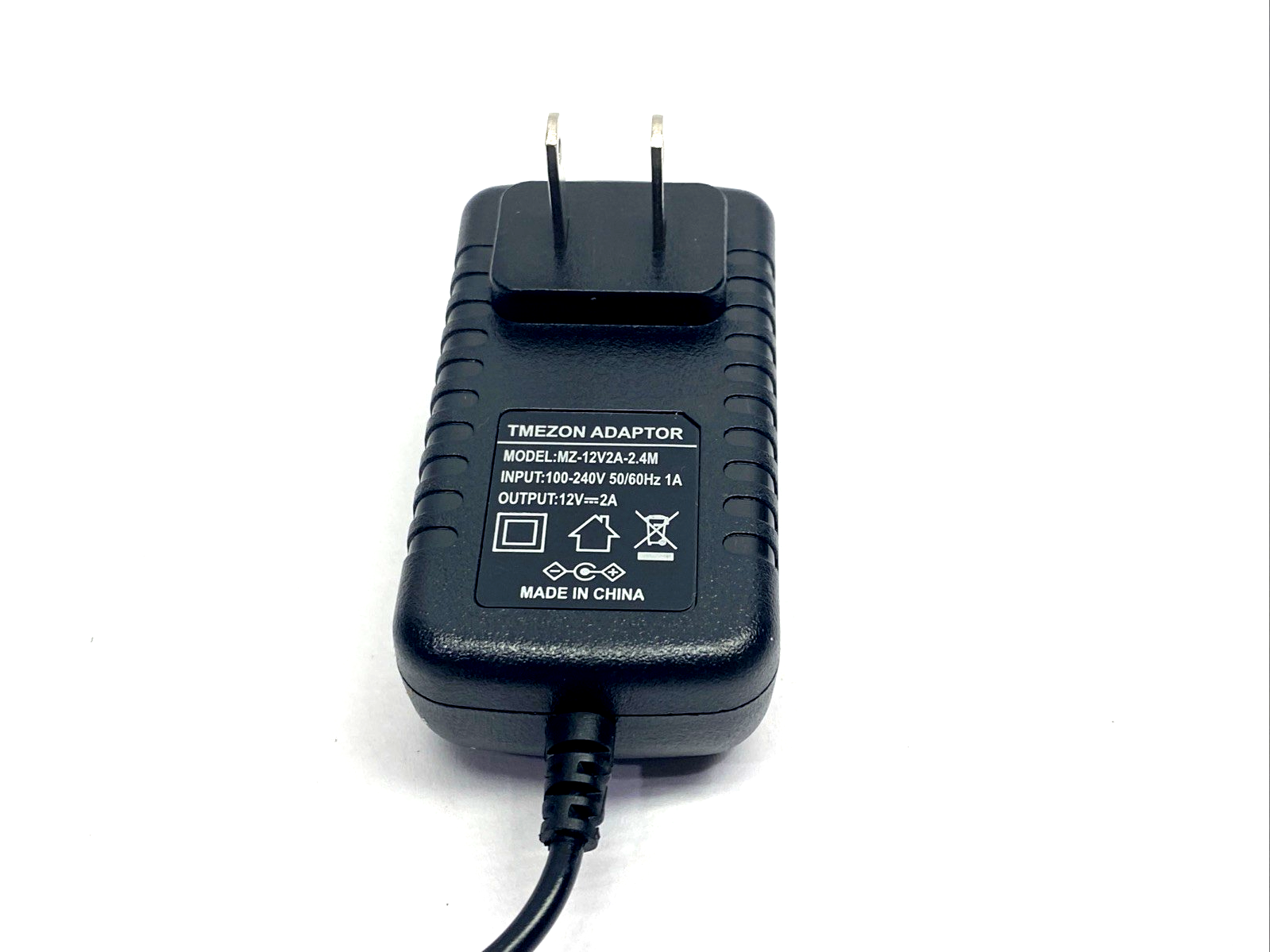 TMEZON MZ-12V2A-2.4M Power Adapter 100-240VAC 1A 12VDC 2A 8FT Cord LOT OF 5 - New – Open box - Maverick Industrial Sales