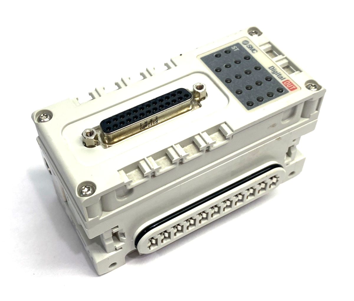 EX600-DYPE1 | SMC Serial Transmission Digital Output Module, PNP 24-Points, 24VDC - Used - Maverick Industrial Sales