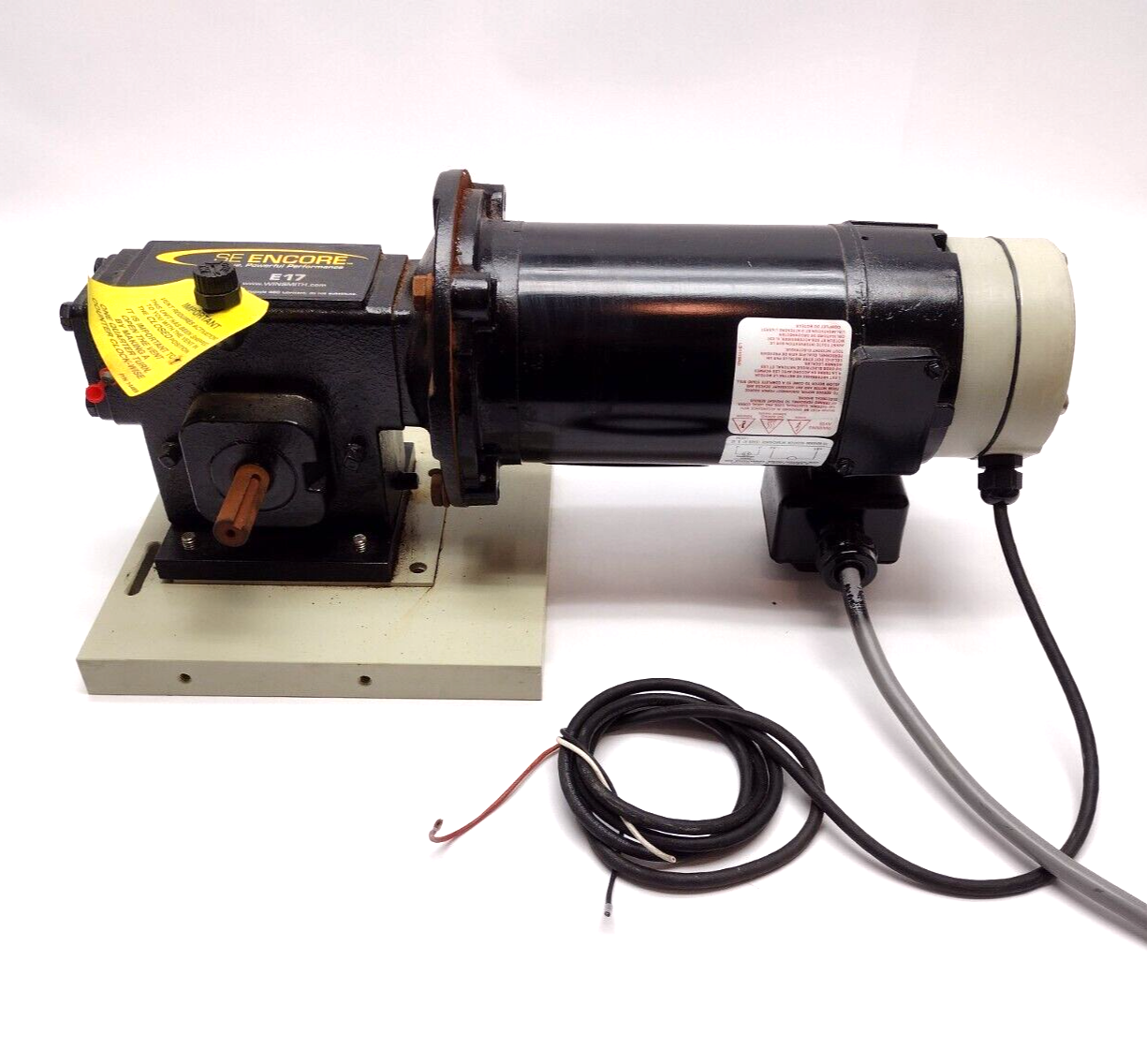 Chemcut 114593 60:1 0.27 HP 417 in/lbs E17MDTS085X0GC Gearmotor Wiinsmith E17 - Used - Maverick Industrial Sales