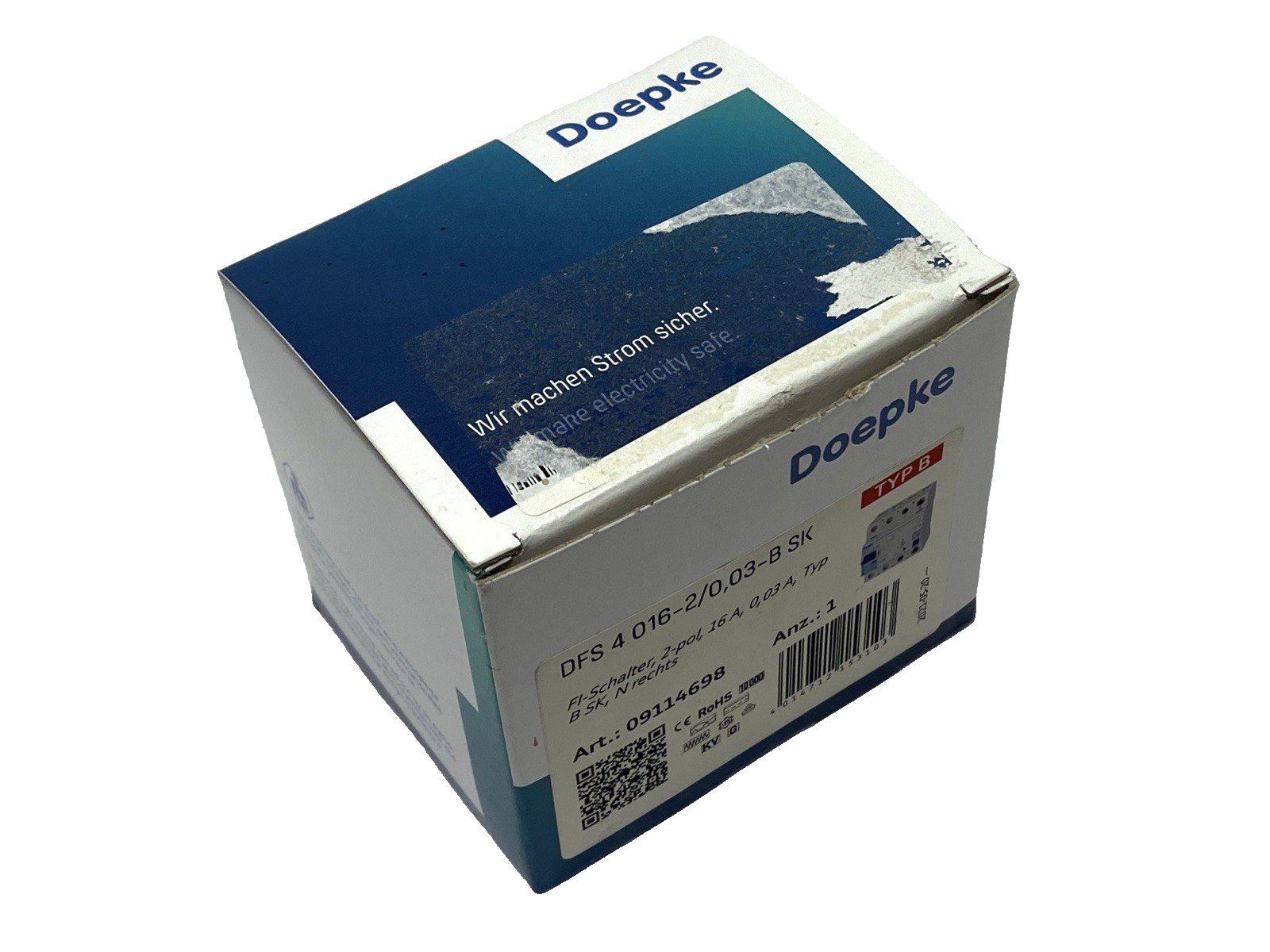 Doepke DFS 4 016-2/0,03-B SK Residual Current Circuit Breaker Type B 09114698 - Maverick Industrial Sales