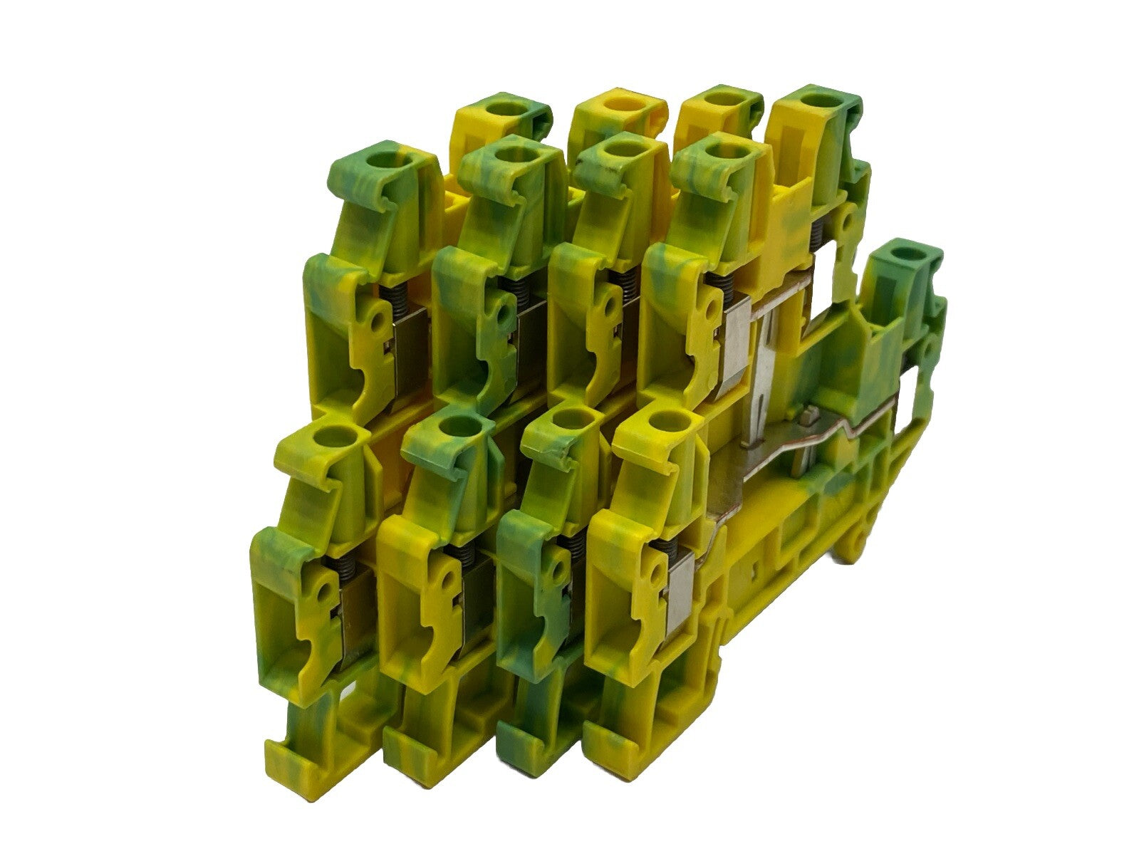 Phoenix Contact UTTB 4-PE Ground Terminal Block Green/Yellow 3044759 LOT OF 4 - Used - Maverick Industrial Sales