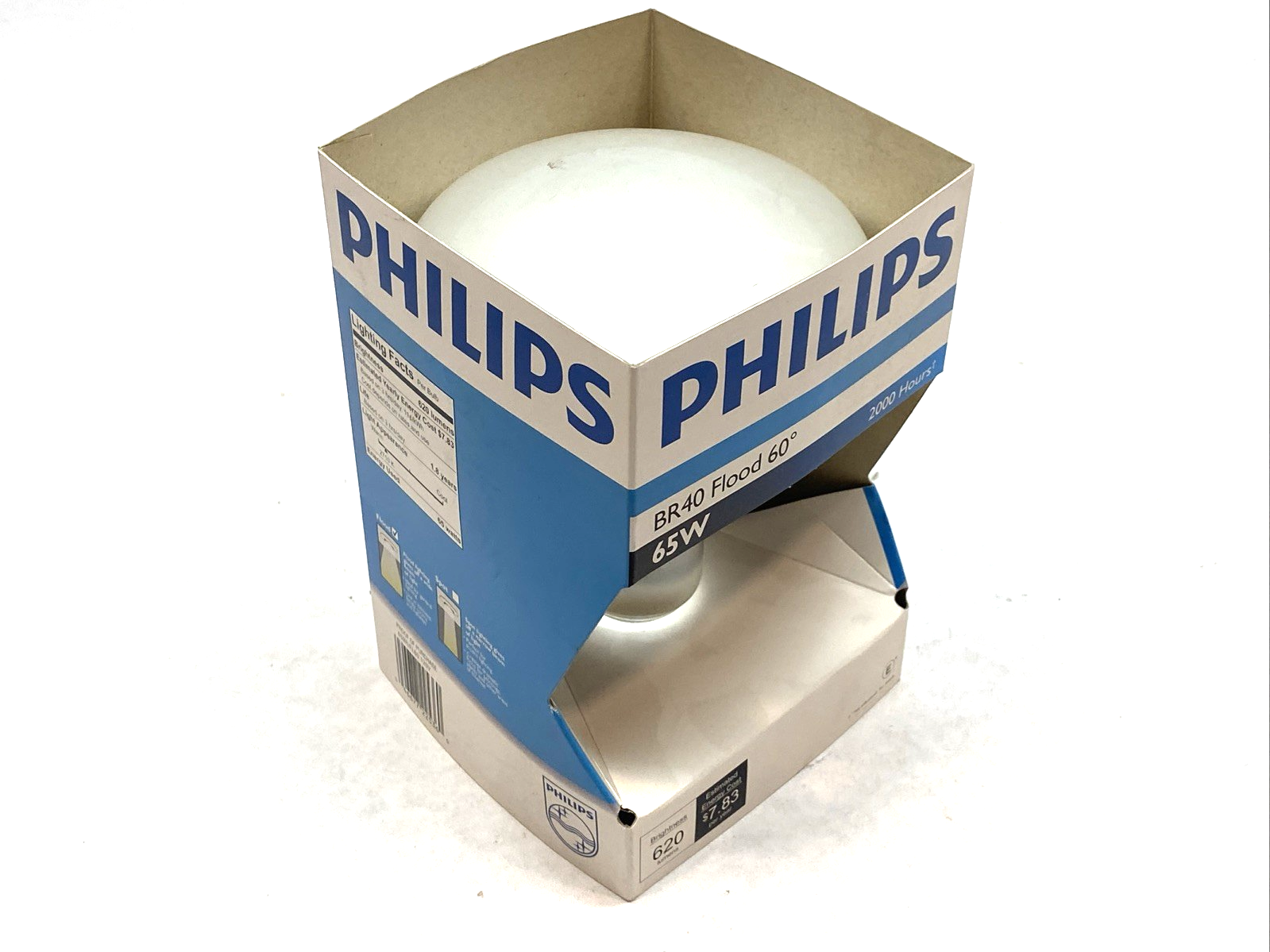 Philips 65BR/FL60 Reflector Flood Light Bulb BR40 65W 120V - Maverick Industrial Sales