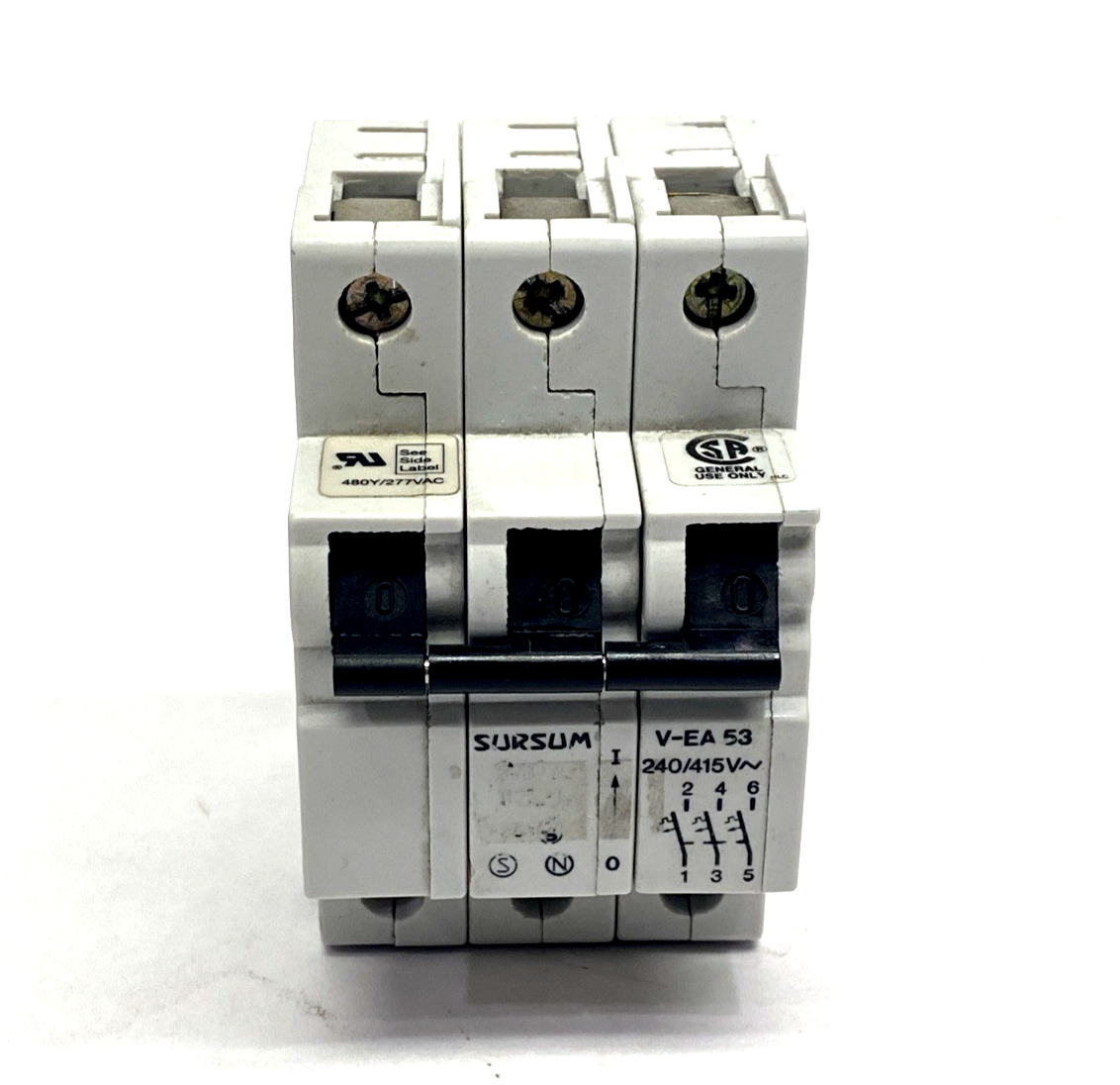 Sursum V-EA53-G10A Circuit Breaker 3-Pole 10A 240/415V - Maverick Industrial Sales