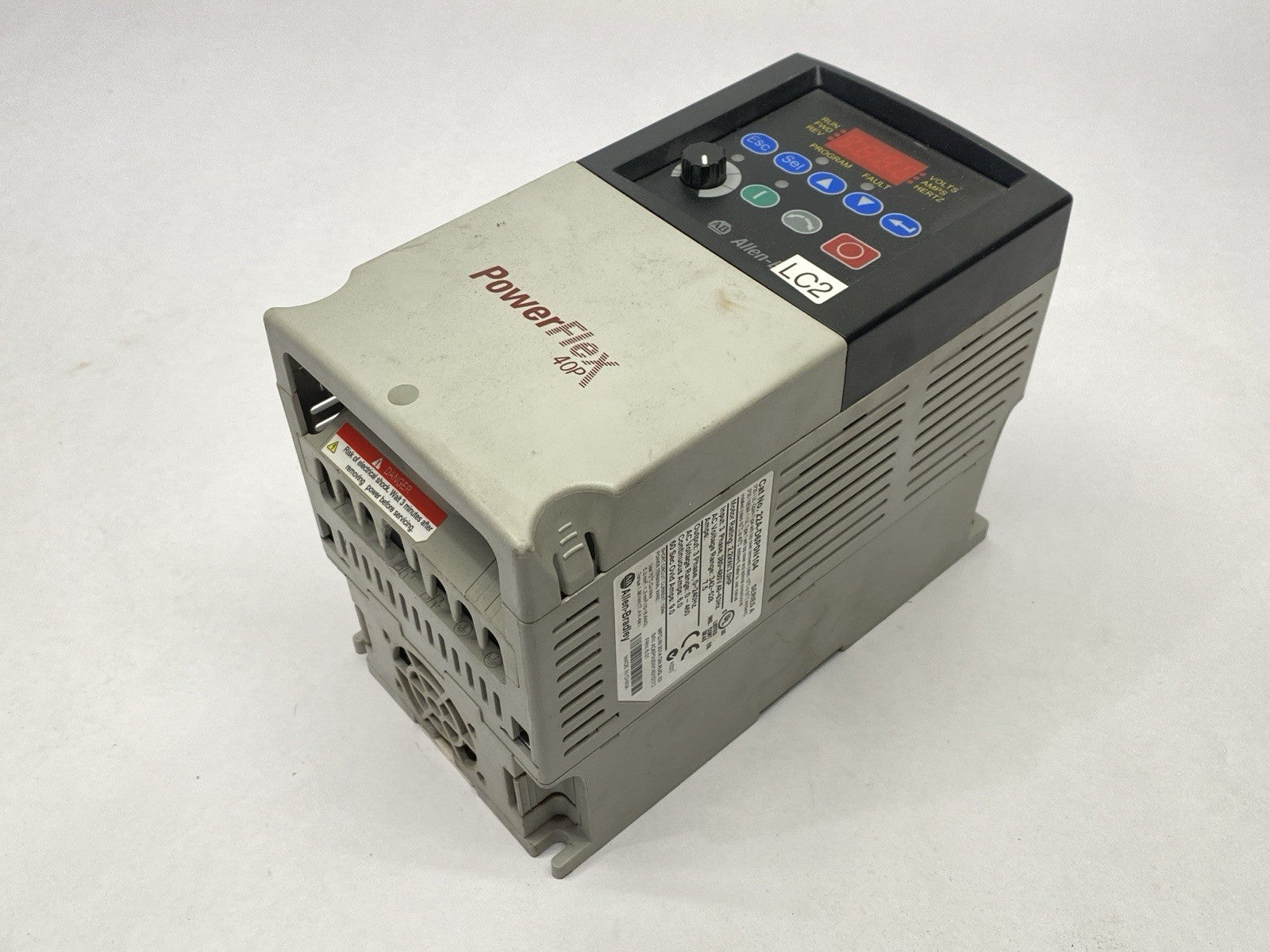 Allen Bradley 22A-D6P0N104 Ser A PowerFlex AC Drive 4 2.2kW 3HP - For parts or not working - Maverick Industrial Sales