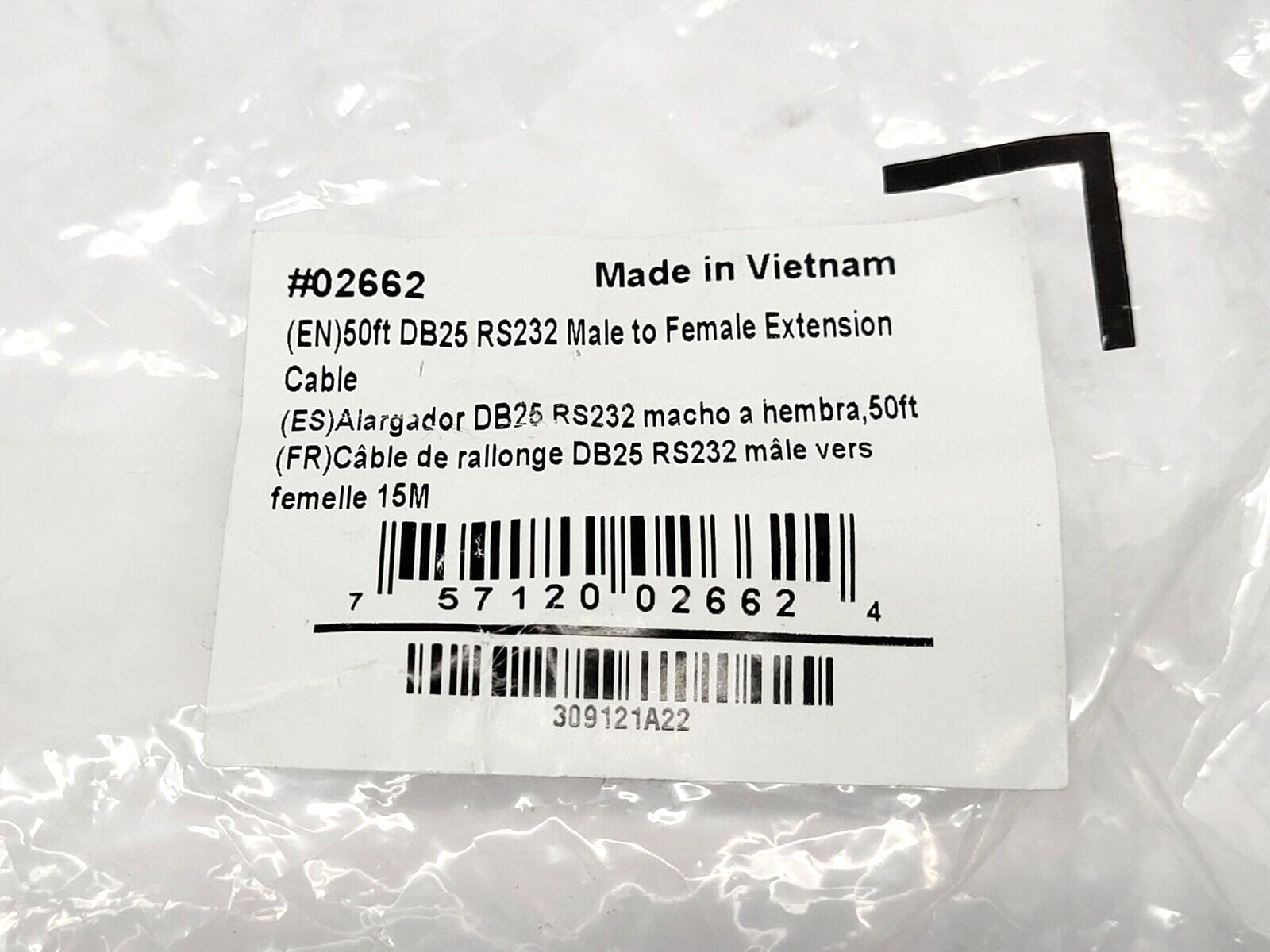 C2G DB25 RS232 Male to Female Extension Cable 50' - Maverick Industrial Sales