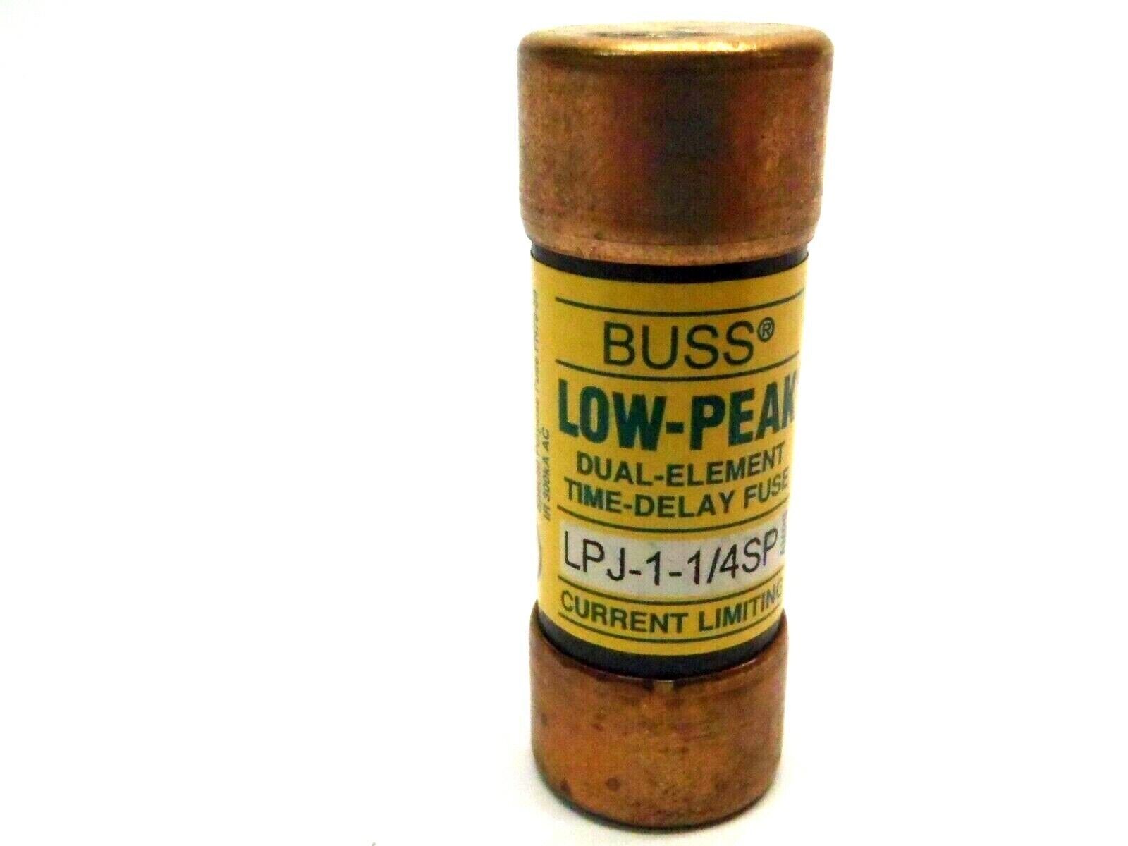 Cooper Bussmann LPJ-1-1/4SP 1.25 Amp Low Peak Dual Element Time Delay Fuse - Used - Maverick Industrial Sales