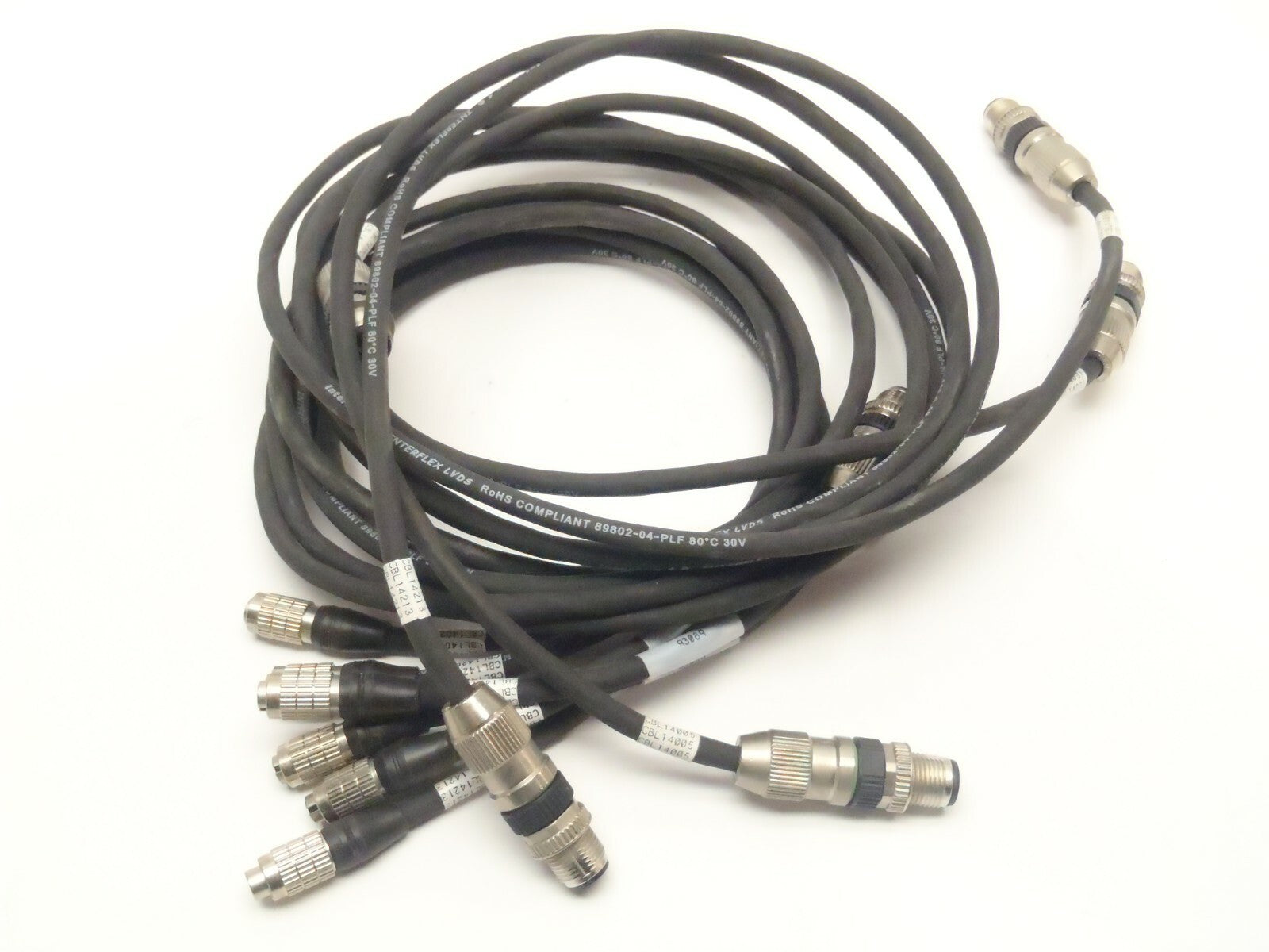 90682-5M | Intercon 90862-5M Cable Assembly Various Lengths LOT OF 6 - Used - Maverick Industrial Sales