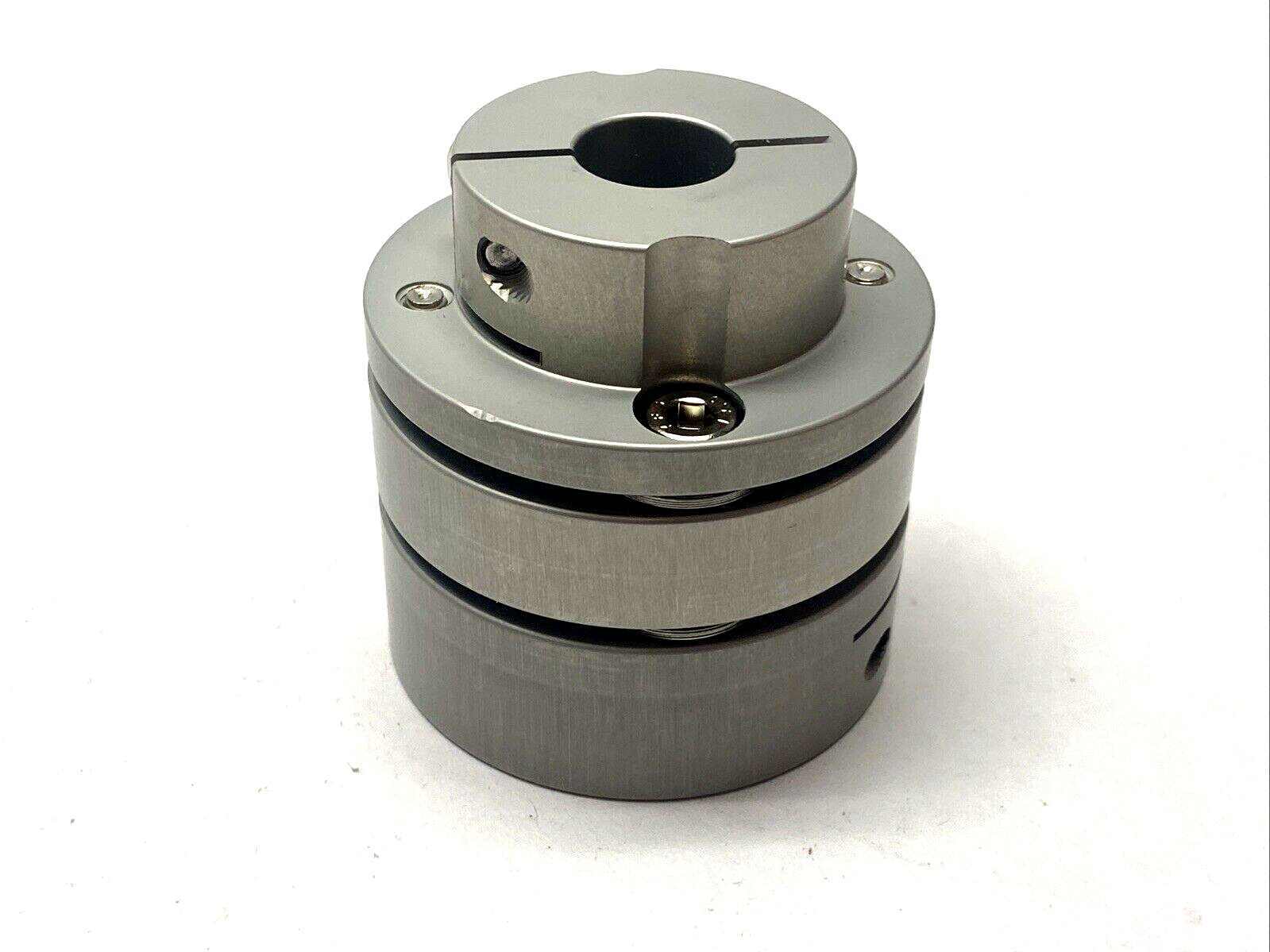 JMD-56DB-15C-25C Flexible Shaft Coupling 15mm Bore to 25mm Bore - New – Open box - Maverick Industrial Sales
