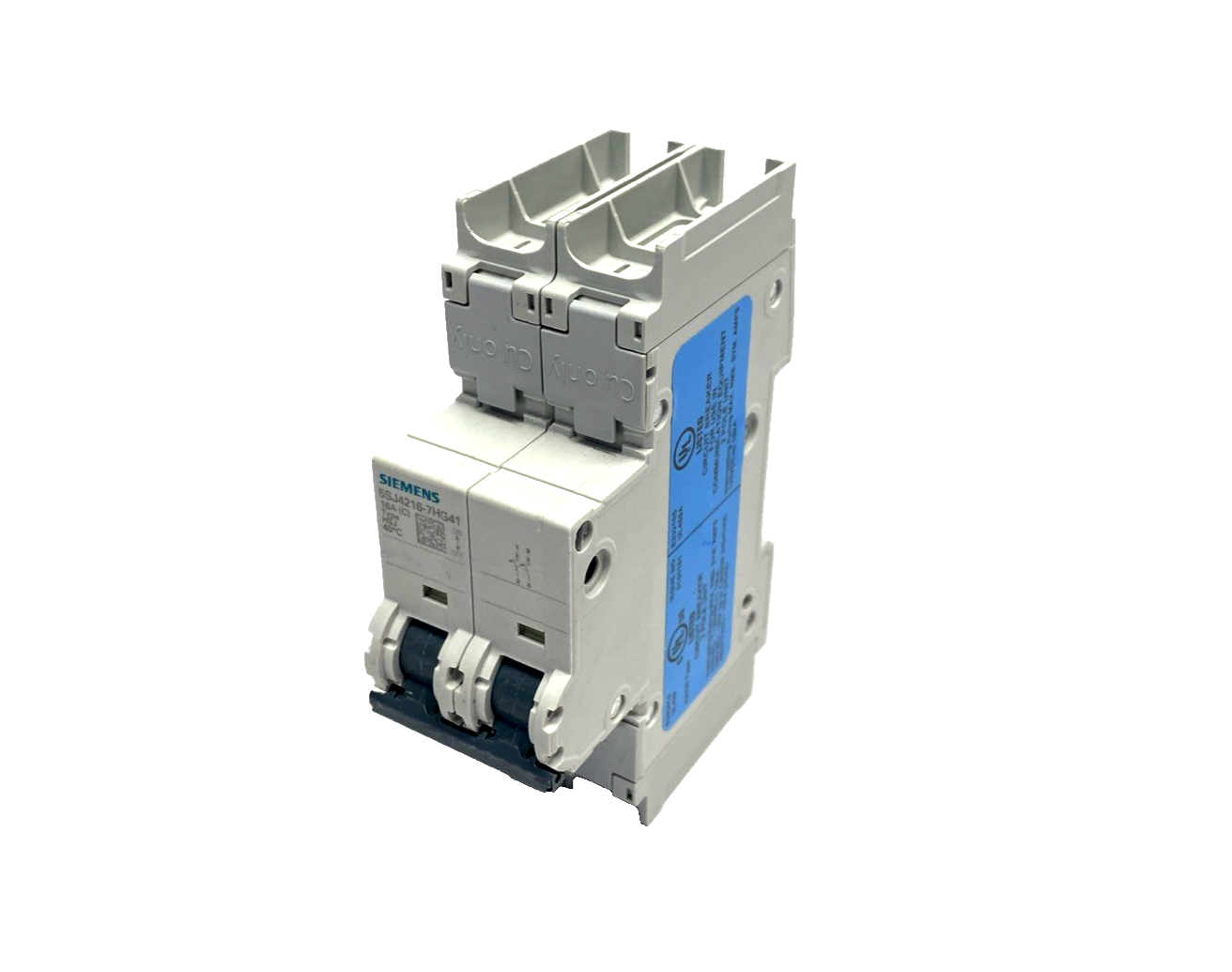 Siemens 5SJ4216-7HG41 Miniature Circuit breaker 240V 14kA, 2P, Trip C, 16A - Maverick Industrial Sales