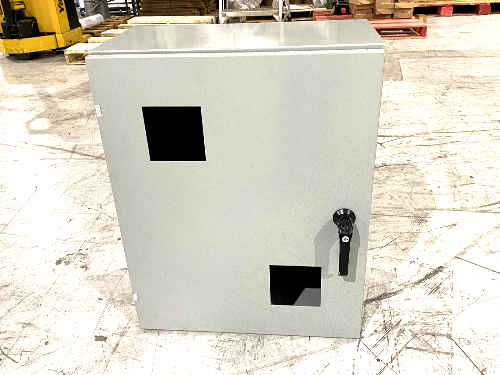 Saginaw Control EDG2-30EL2412LPPL Custom 2-Window Enclosure, 30" x 24" x 12" - Maverick Industrial Sales