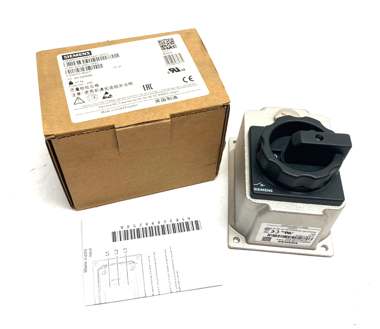 Siemens 6SL3555-0PR01-0AA0 SINAMICS G110M Repair Switch - Maverick Industrial Sales