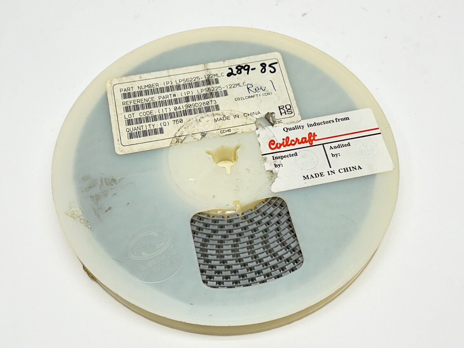 Coilcraft LPS6225-122MLC Power Inductor SMD 1.2uH Shld 20% 1.65A 40mOhms 750 QTY - Maverick Industrial Sales