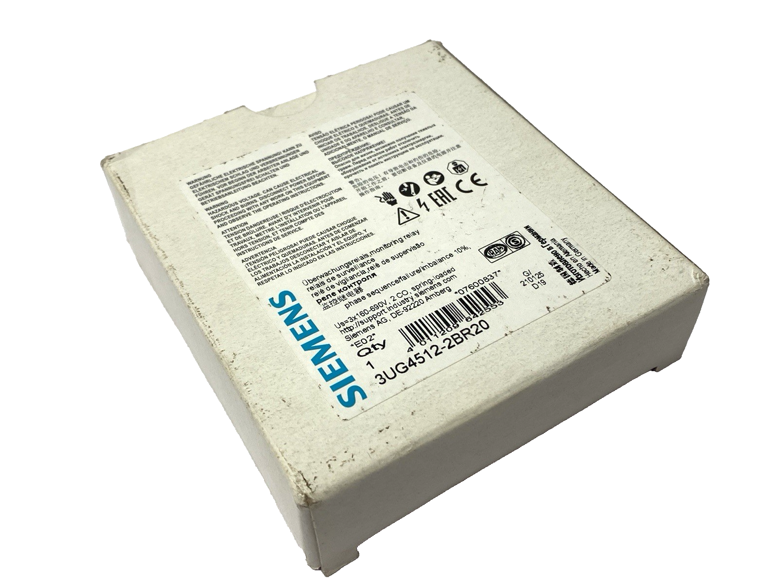 Siemens 3UG4512-2BR20 Phase Monitoring Failure Relay 160-690V - Maverick Industrial Sales