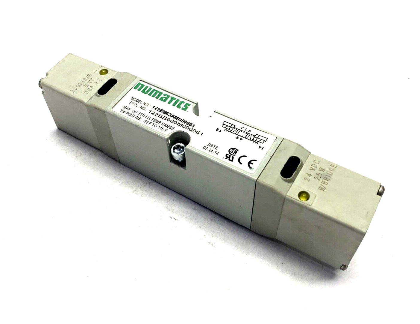 Numatics 122BB63AMN00061 Solenoid Valve - Used - Maverick Industrial Sales