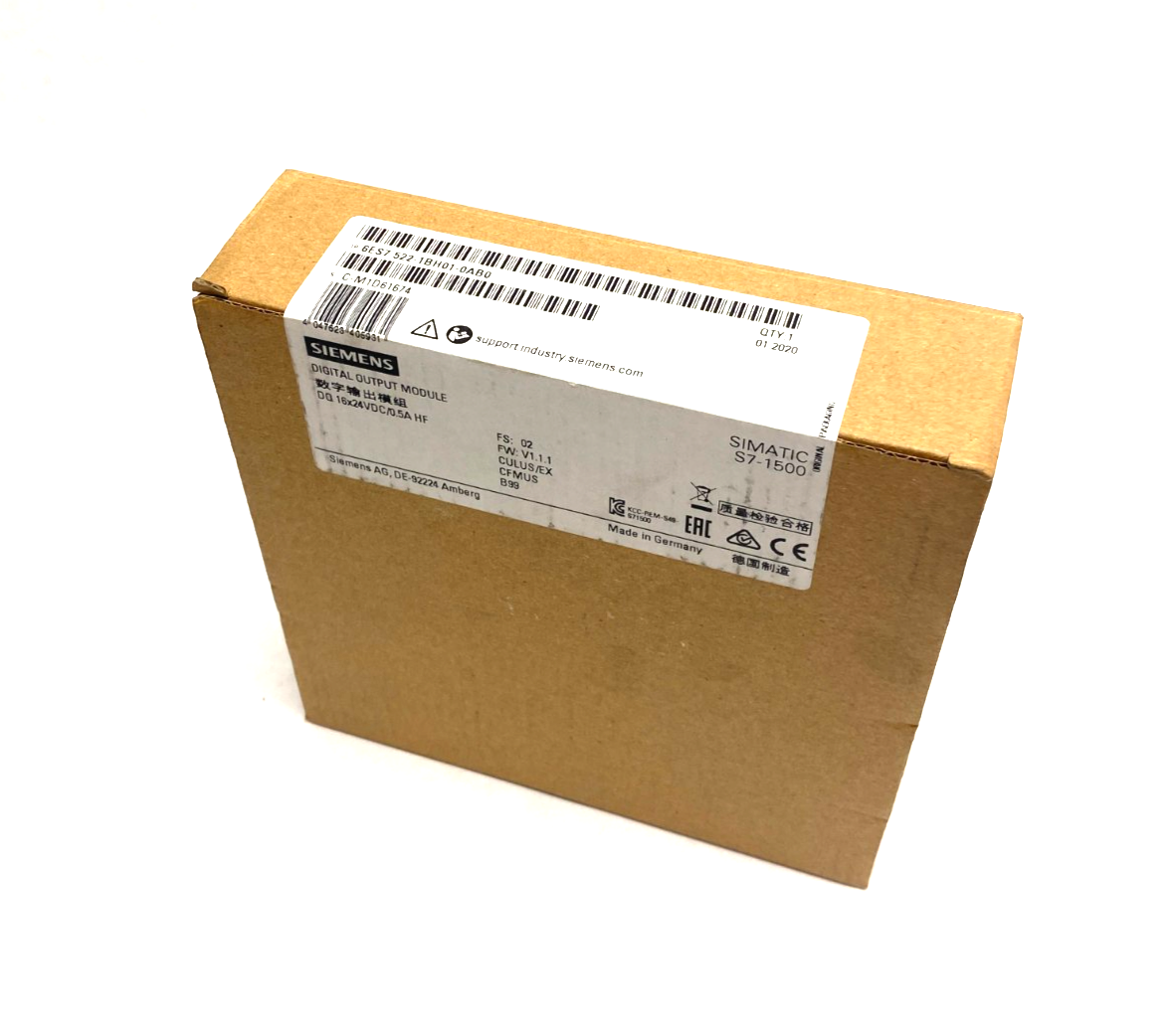 Siemens 6ES7 522-1BH01-0AB0 SIMATIC S7-1500 Digital Output Module DQ 16x24VDC - Maverick Industrial Sales