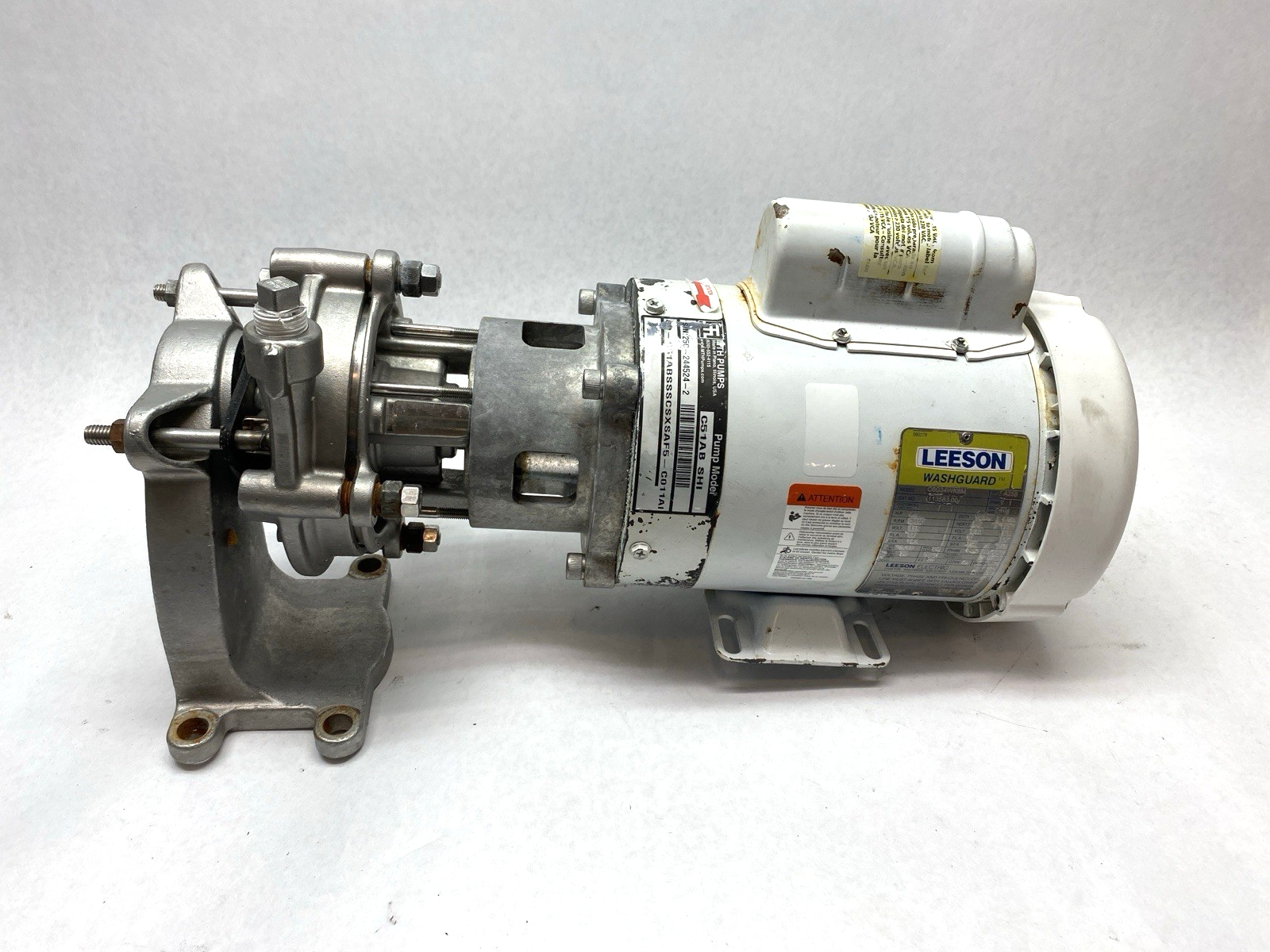 MTH Pumps 80-C51ABSSSCSXSAF5-C011AI Close Coupled Centrifugal Pump C51AB SHI - Used - Maverick Industrial Sales