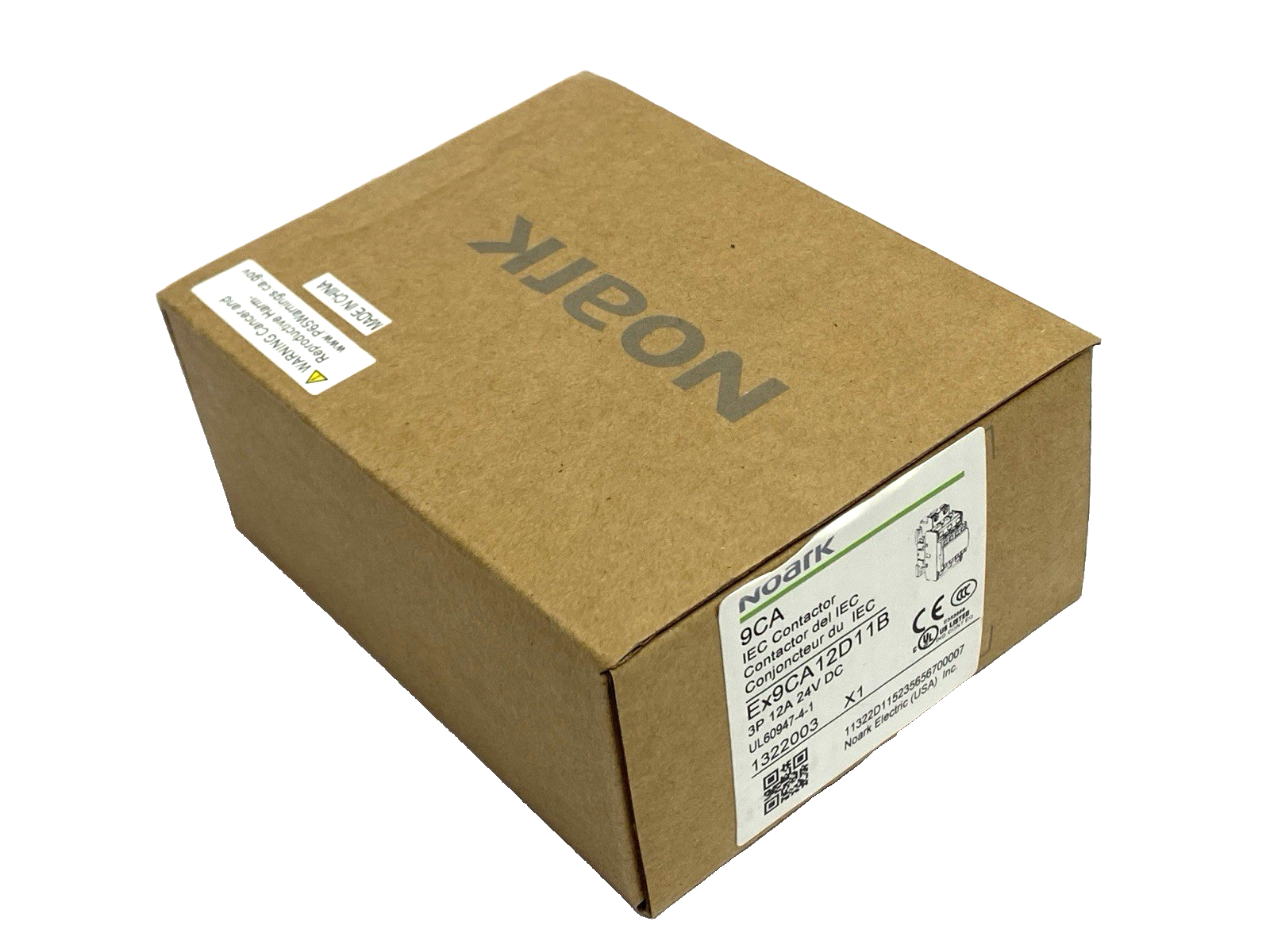 Noark Ex9CA12D11B Safety IEC Contactor 3-Pole 24VDC 1322003 - Maverick Industrial Sales