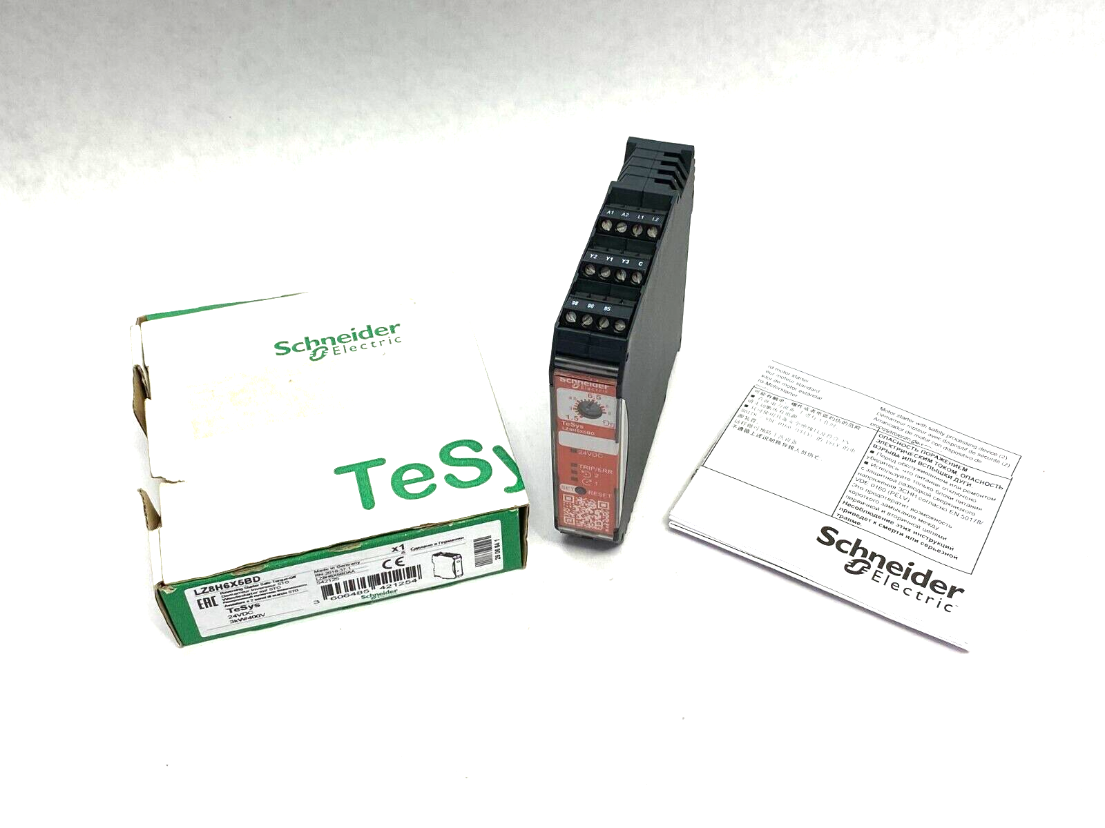 Schneider Electric LZ8H6X5BD TeSys Reversing Starter Safe-Torque-Off 24VDC - Maverick Industrial Sales