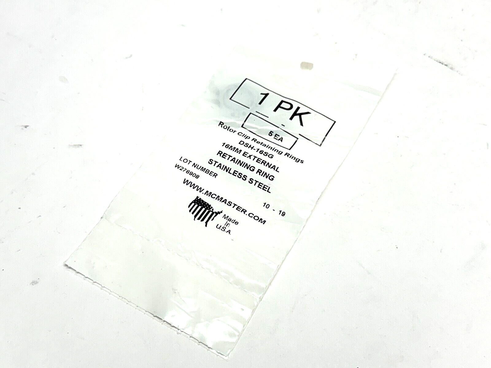 DSH-16SG Rotor Clip Retaining Rings PACK OF 5 - New - Maverick Industrial Sales