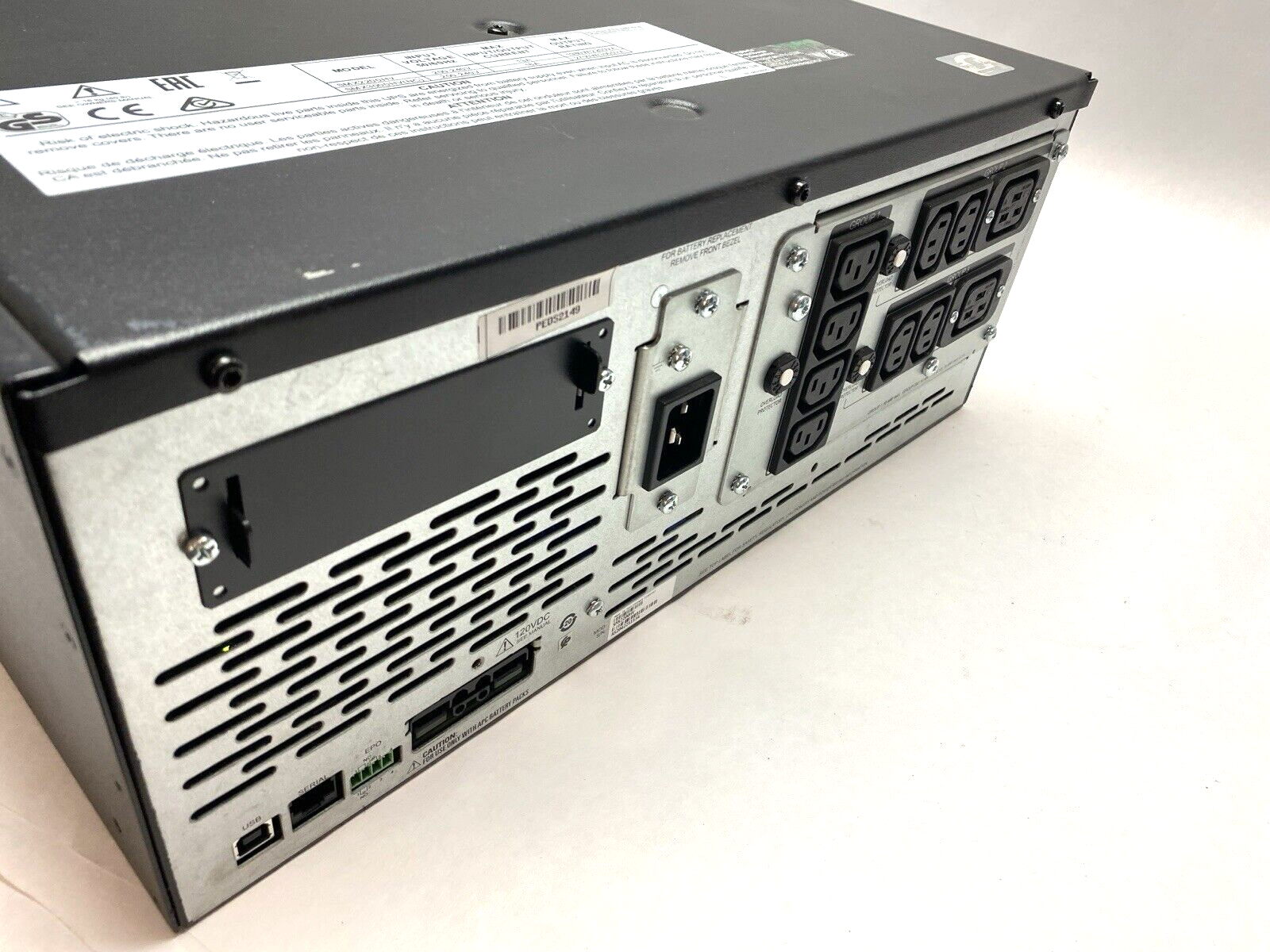 APC SMX2200HV Smart-UPS X 2200VA Rack/Tower LCD 200-240V -Mount Dented - For parts or not working - Maverick Industrial Sales