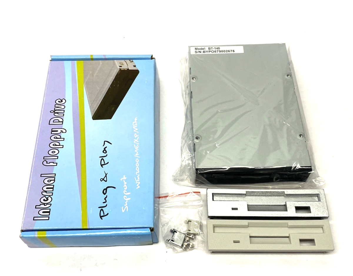 BT-145 | Teac Bytecc Internal Floppy Drive, Plug & Play, 3.5" Disk Bay 1.44MB - New - Maverick Industrial Sales