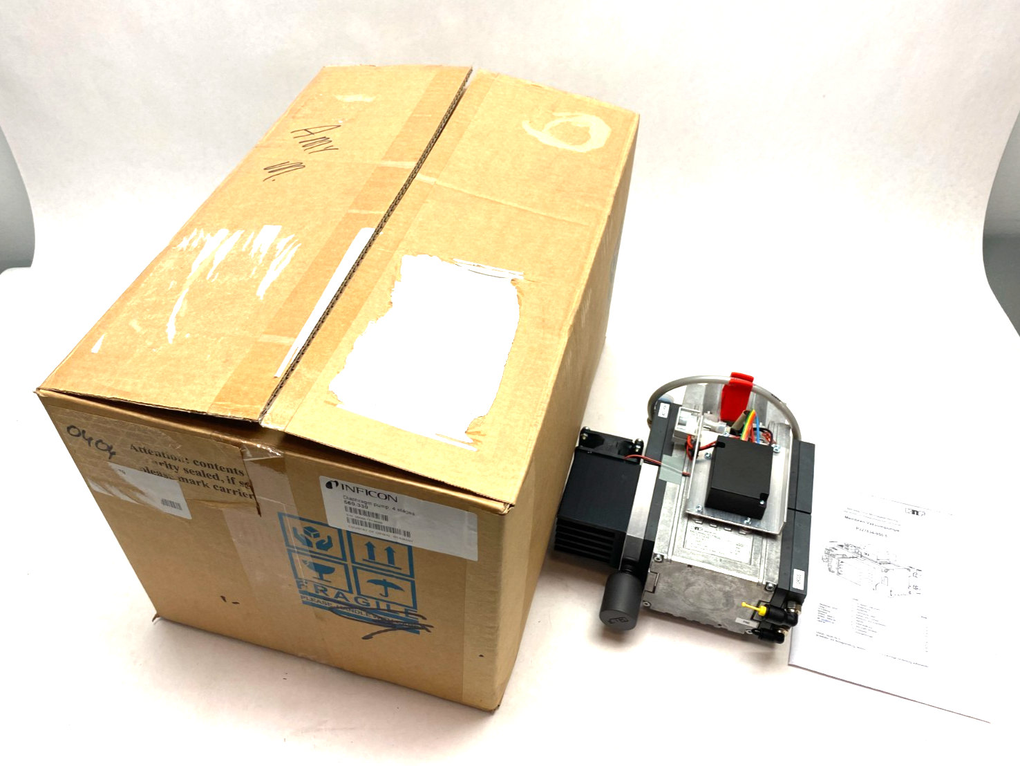 KNF Group PJ27534-950.5 Membran Vacuum Pump, Inficon 560-330 Backing Pump - Maverick Industrial Sales