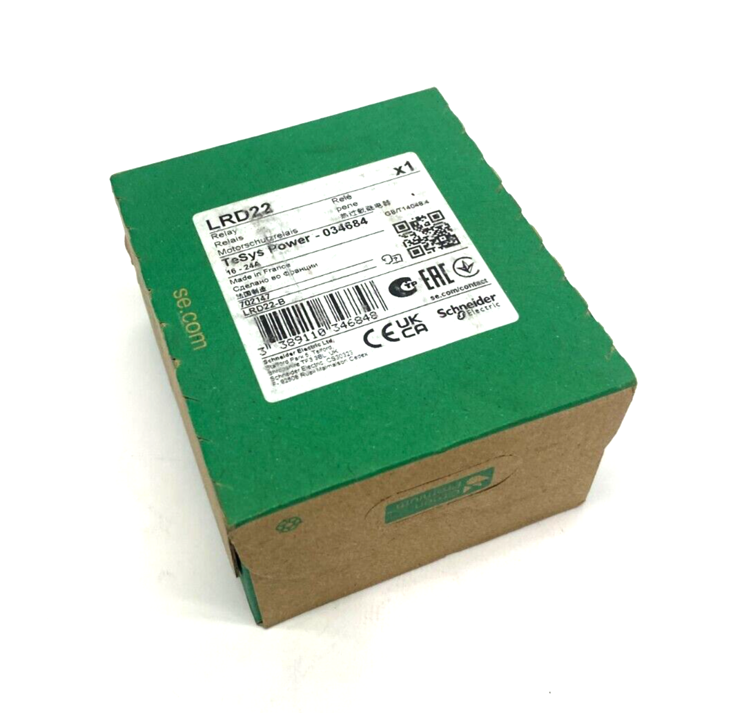 LRD22 | Schneider Electric Thermal Overload Relay TeSys-034684- New - Maverick Industrial Sales