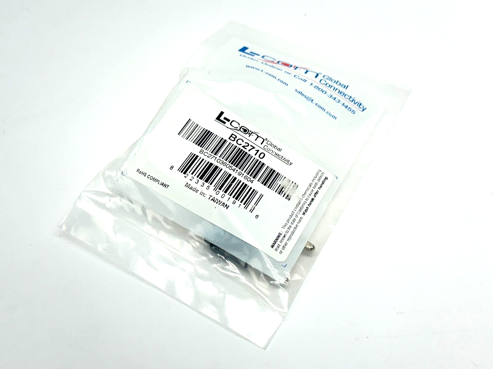 L-Com BC2710 BNC Female to Dual Banana Plug Adapter - New - Maverick Industrial Sales