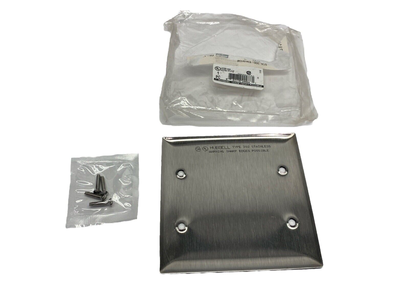 Hubbell SS23 Flush Device Cover Plate 2 Gang Blank - New – Open box - Maverick Industrial Sales