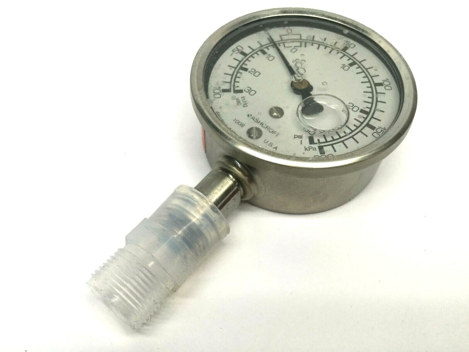 238A460-02 | Ashcroft Glycerin Filled Gauge - For parts or not working - Maverick Industrial Sales