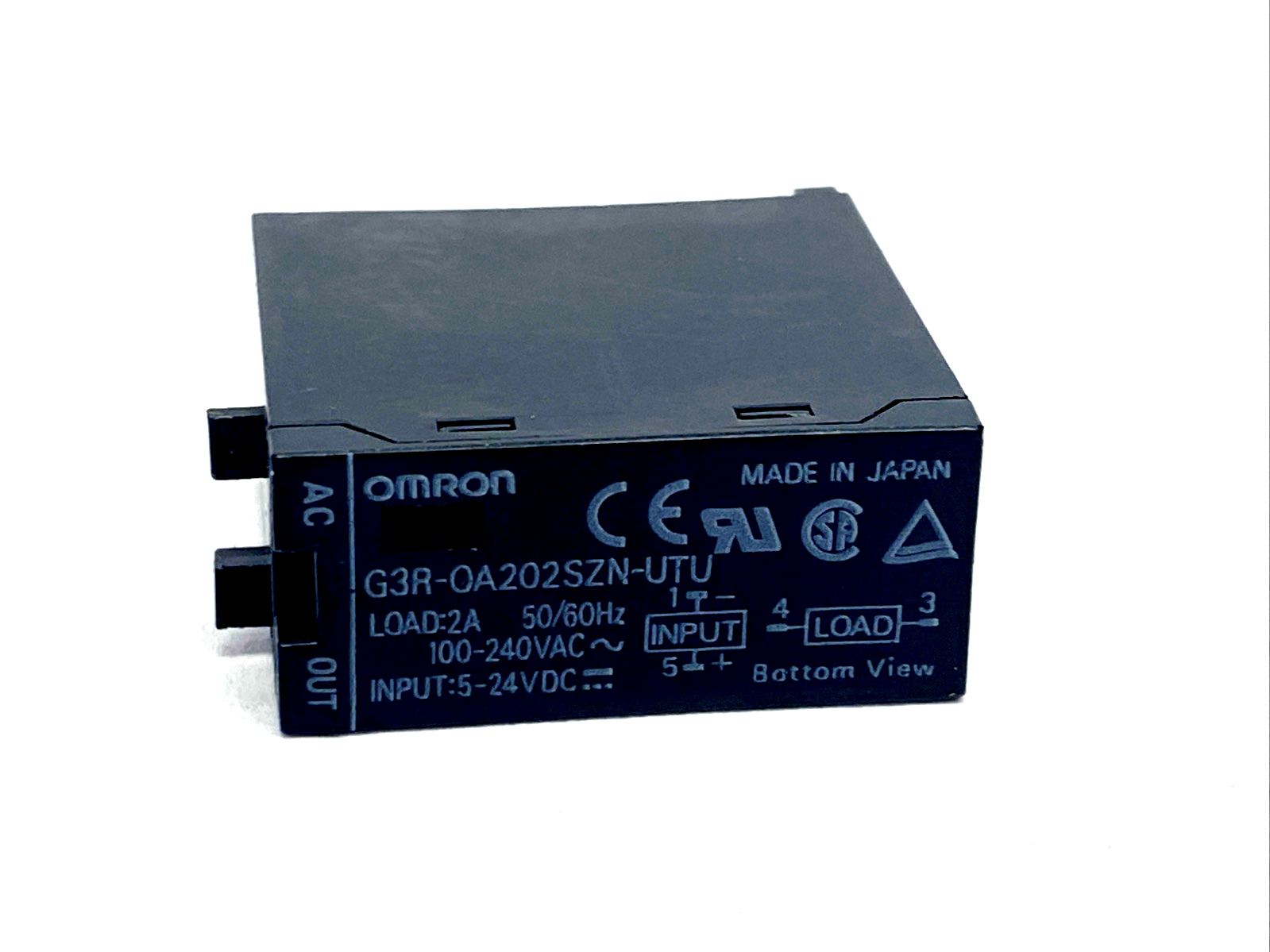 Omron G3R-OA202SZN-UTU DC5-24 SSR Output Module 100-240VAC 2A Load 5-24VDC In - Maverick Industrial Sales