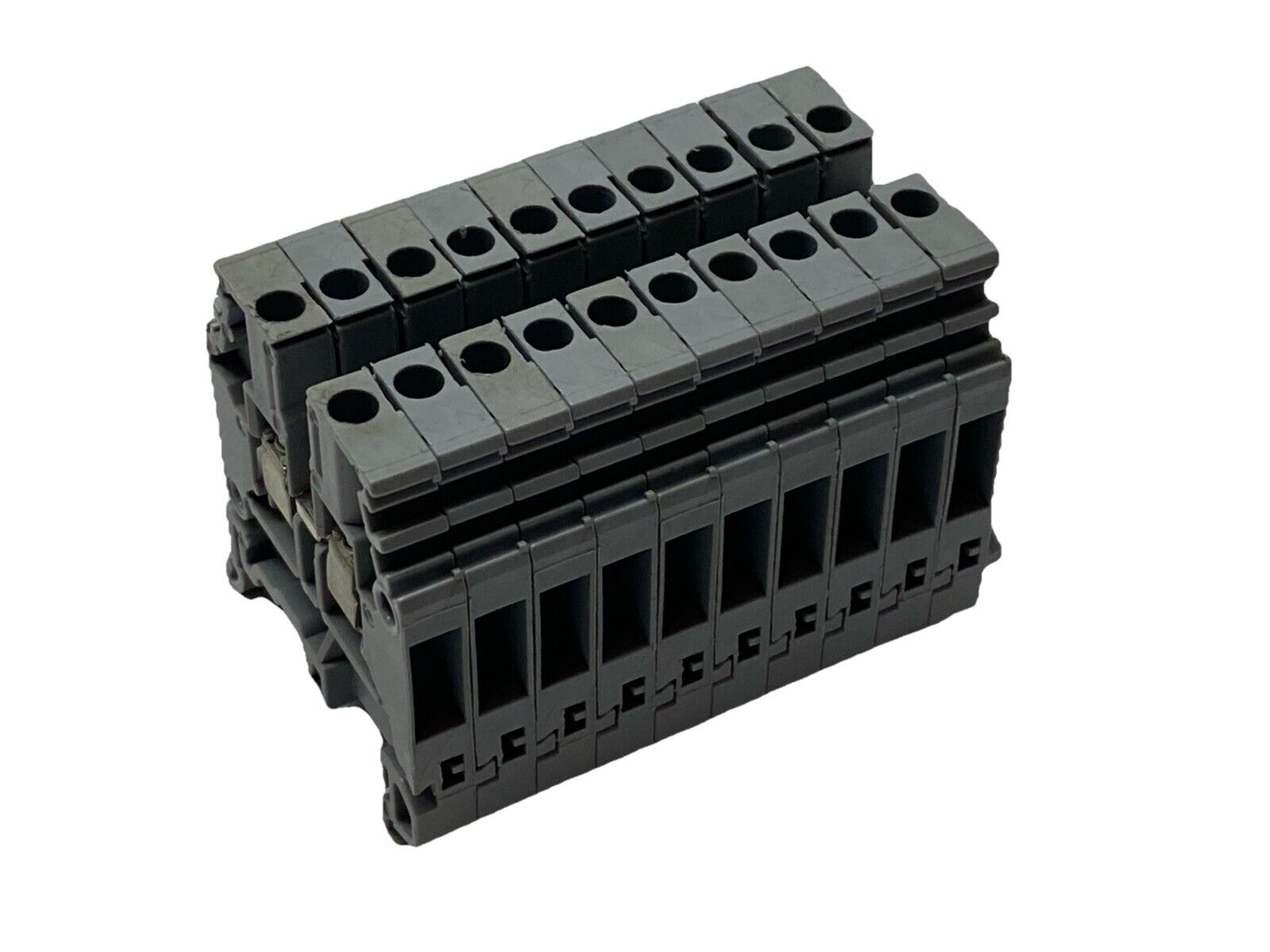 Entrelec 11512017 Terminal Blocks Gray M4/6 LOT OF 10 - Used - Maverick Industrial Sales