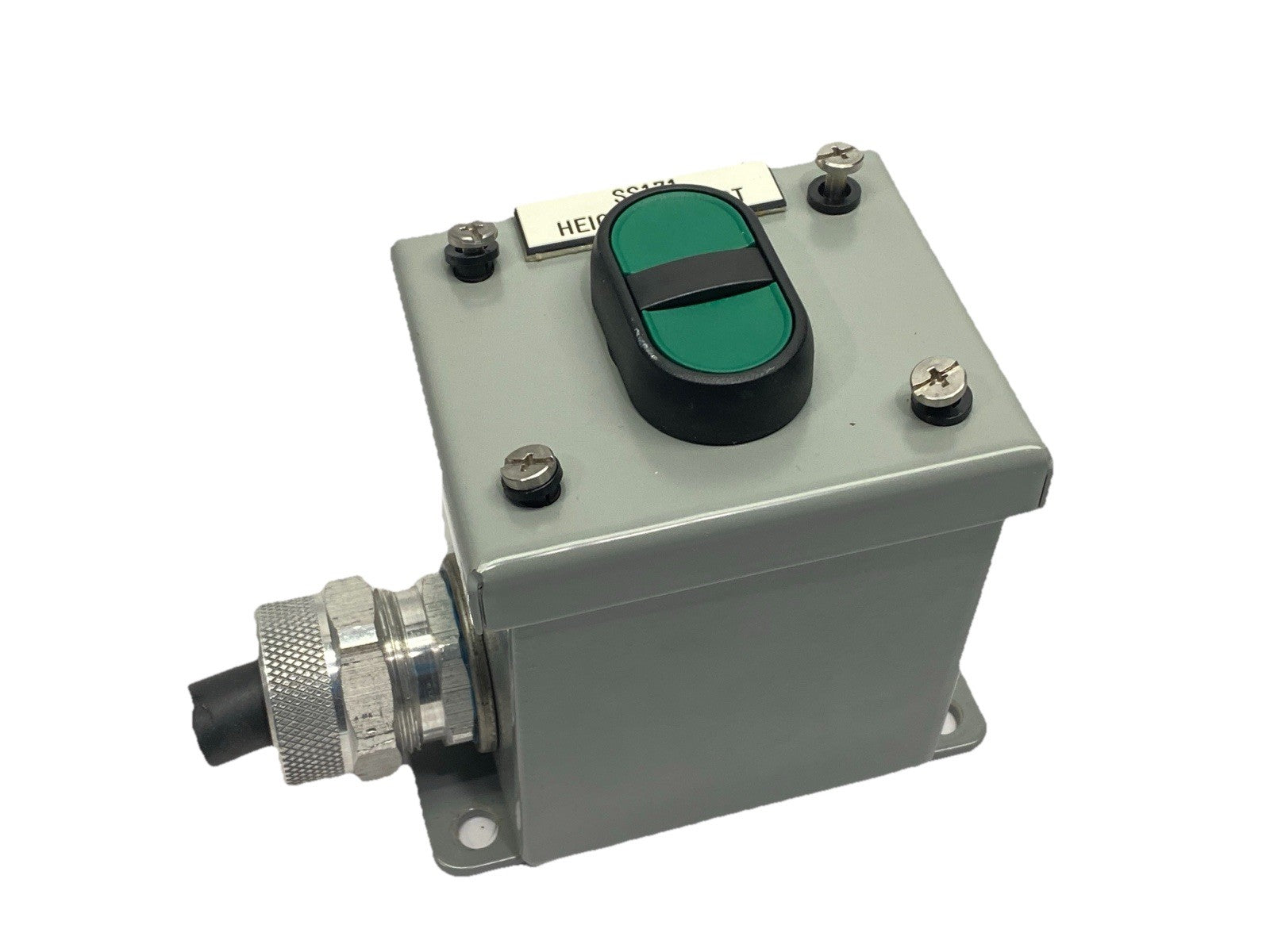 800EP-U2A3 | Allen Bradley 22.5mm 2-Button Pushbutton w/ SCE SCE-1PBGX Enclosure - Used - Maverick Industrial Sales