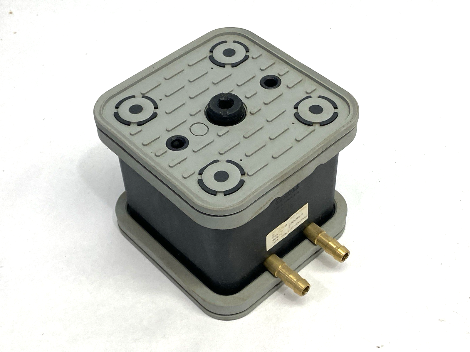Schmalz 10.01.12.00054 Vacuum Pod Block w/ Pin 120mm x 120mm x 100mm VCBL-G-K2 - Maverick Industrial Sales