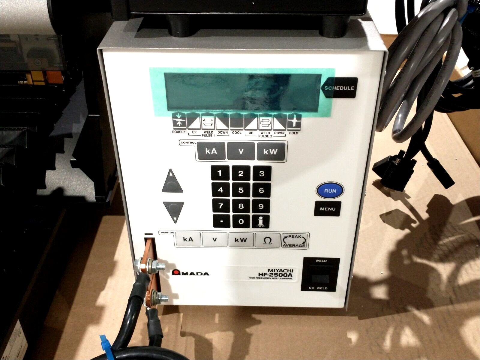 AMADA MIYACHI AF-1250A Seam Sealer Weld System HF-2500A Benchmark Unit - Maverick Industrial Sales