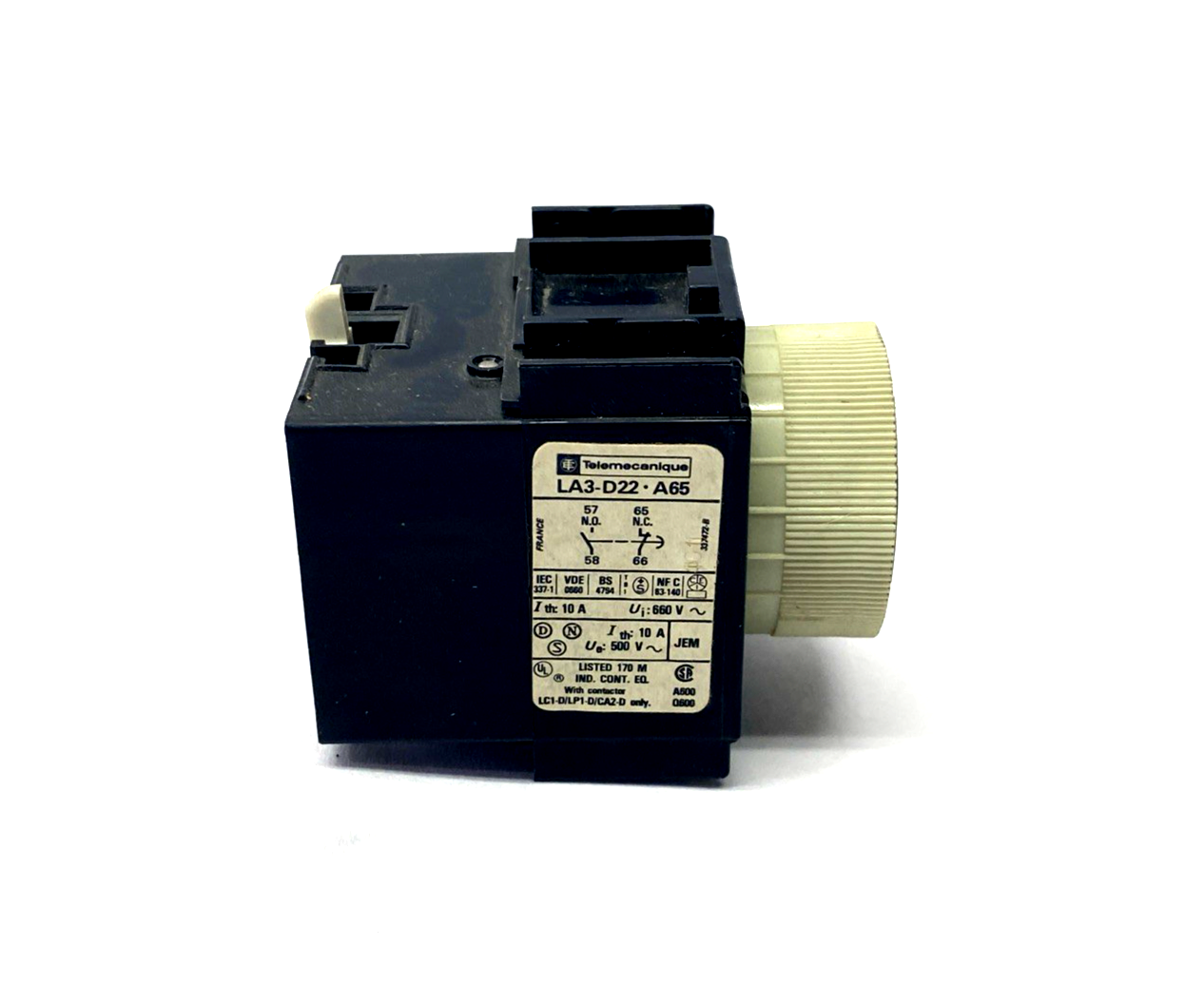 Telemecanique LA3-D22 A65 Time Delay Module 0.1-30 Seconds - Used - Maverick Industrial Sales