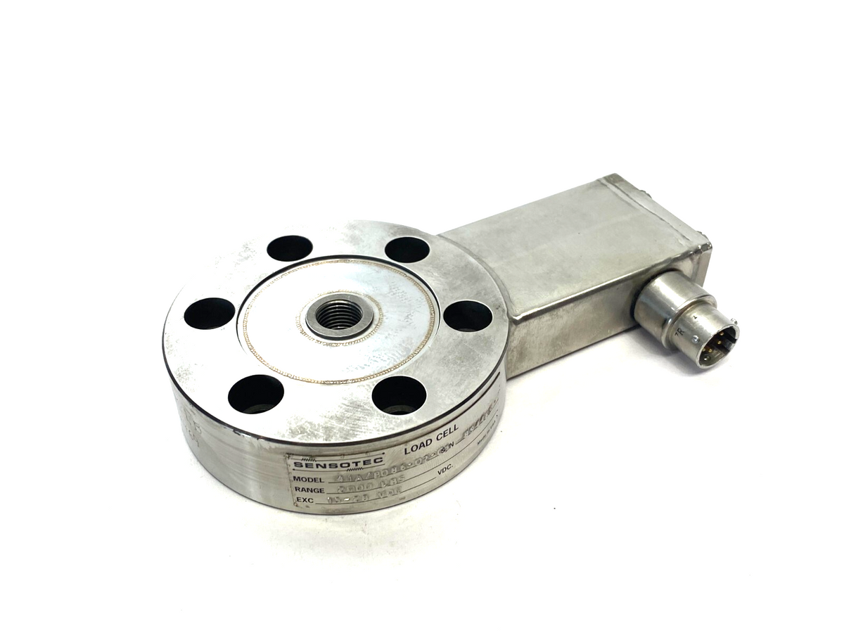 41A/B086-02-01 | Sensotec Low-Profile Precision Load Cell 2000lbs Range - Used - Maverick Industrial Sales