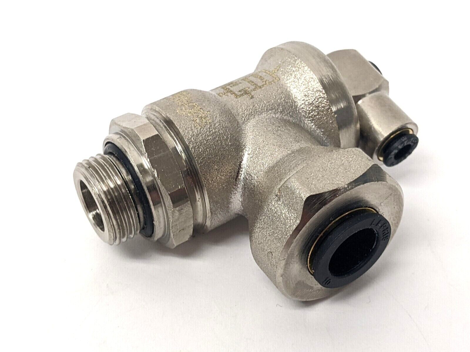 Legris 7880 10 17 Blocking Fitting, Male BSPP Thread G3/8, 4mm Pilot, 10mm Tube - Maverick Industrial Sales