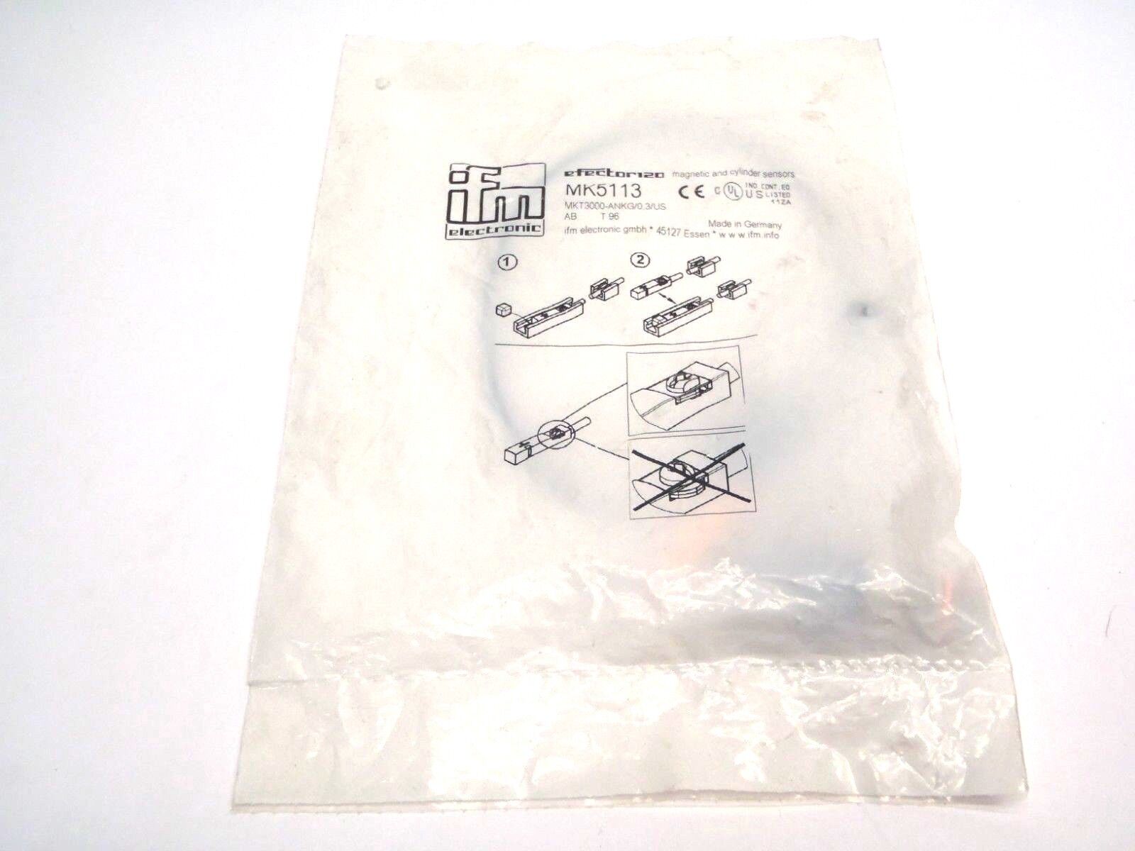 IFM Efector 120 MKT3000-ANKG/0,3/US MK5113 T-Slot Cylinder Sensor 10-30VDC - New - Maverick Industrial Sales