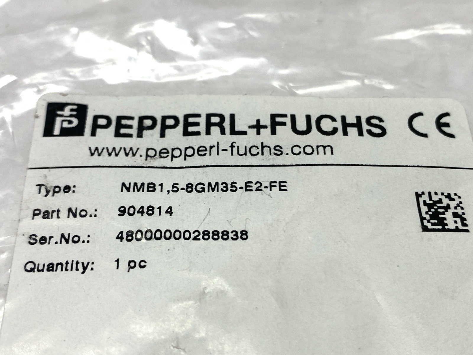 NMB1,5-8GM35-E2-FE, 904814 | Pepperl+Fuchs NMB1,5-8GM35-E2-FE Inductive Sensor 904814 - New – Open box - Maverick Industrial Sales